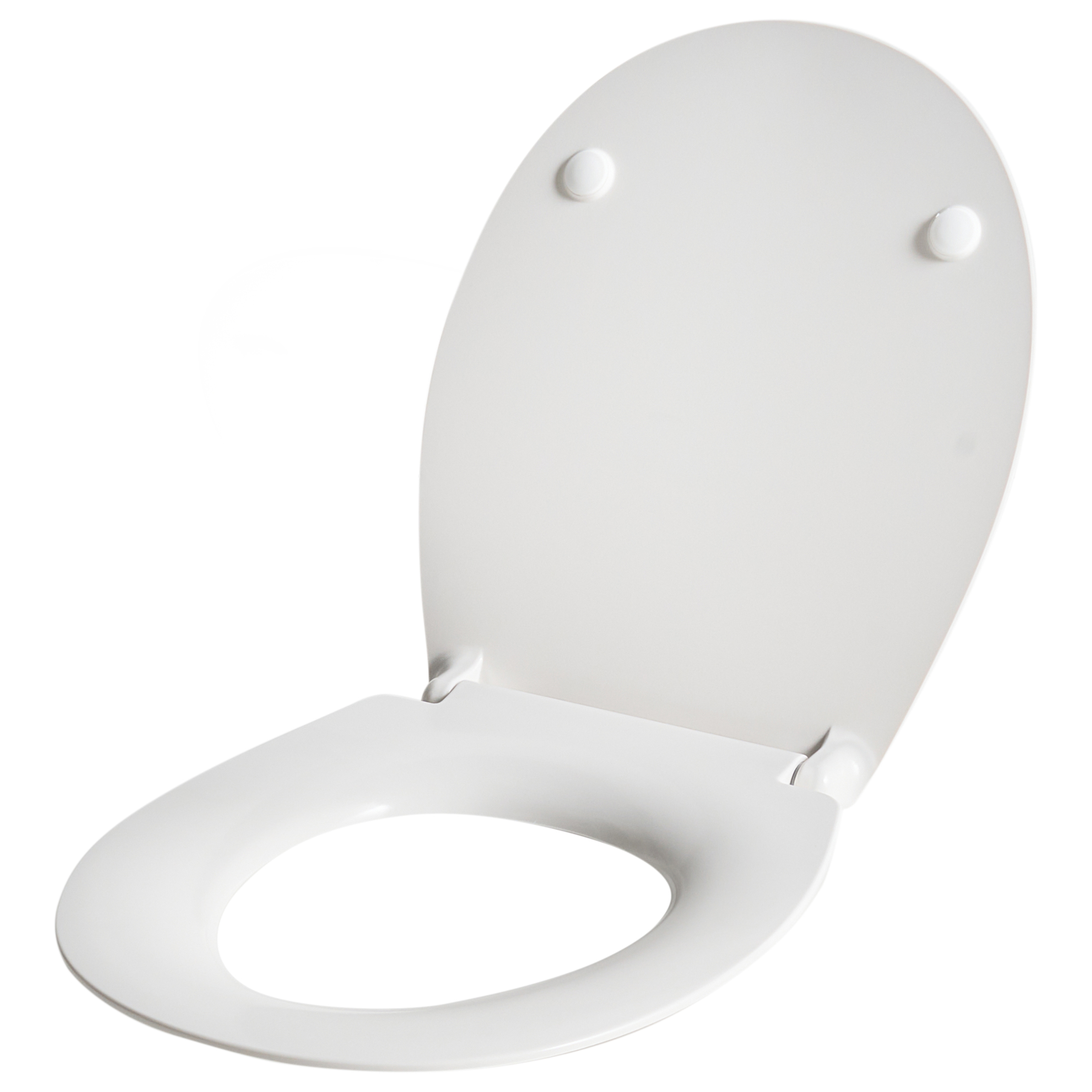 BURDENWELL Toilet Seat Soft Close Duroplast - White