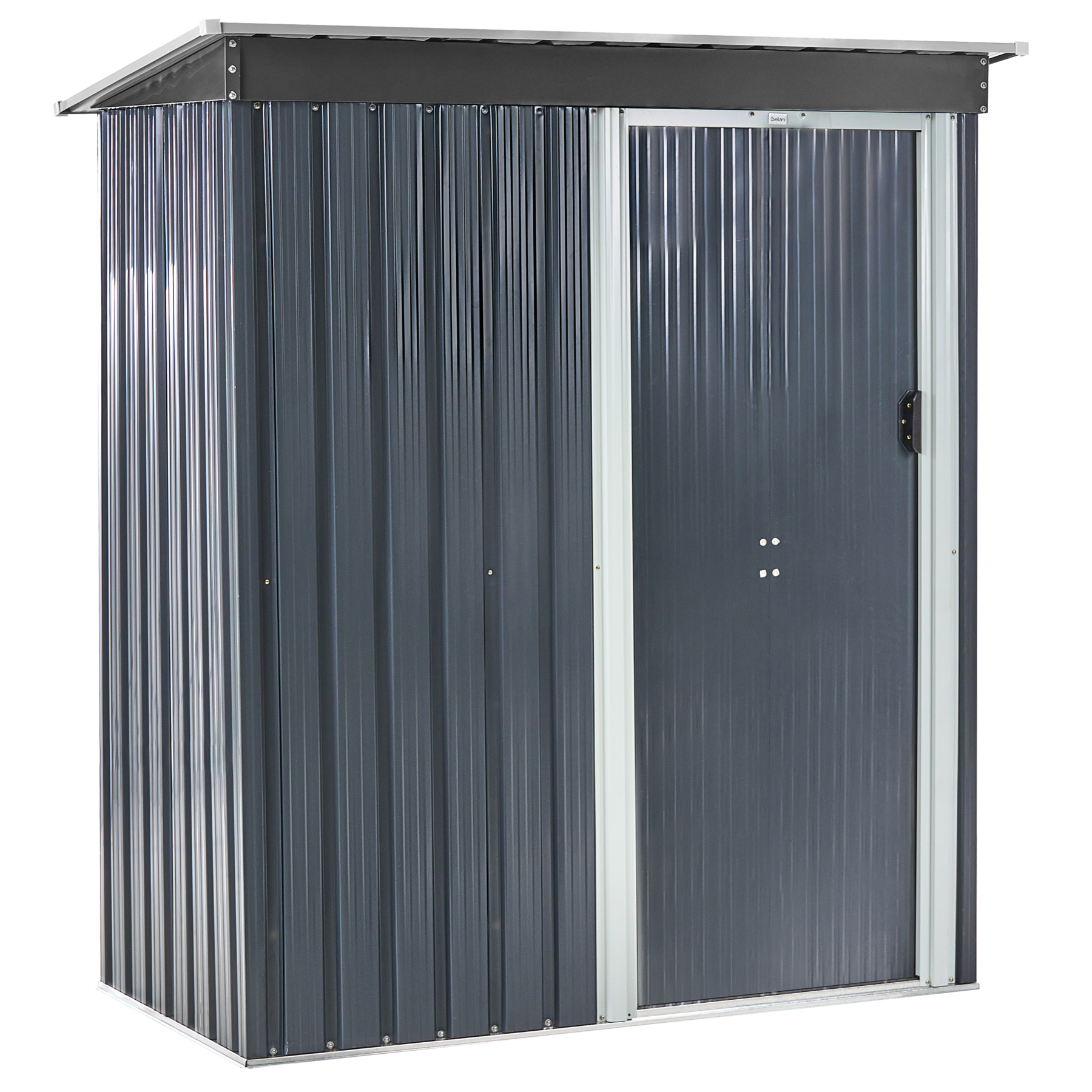 AISONEL Metal Garden Shed - Grey