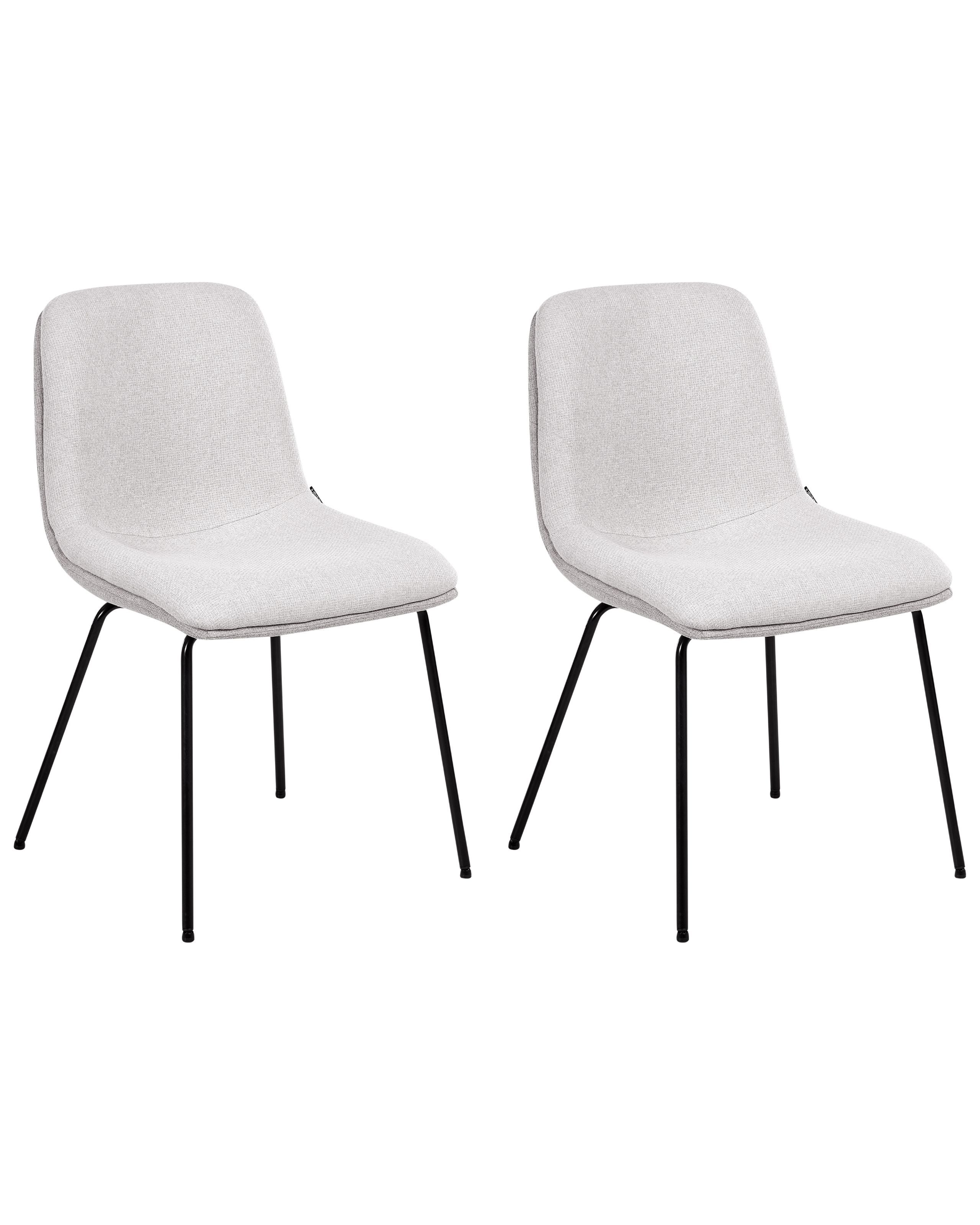 FERNCOMBE Fabric Dining Chairs - Set of 2 - Grey