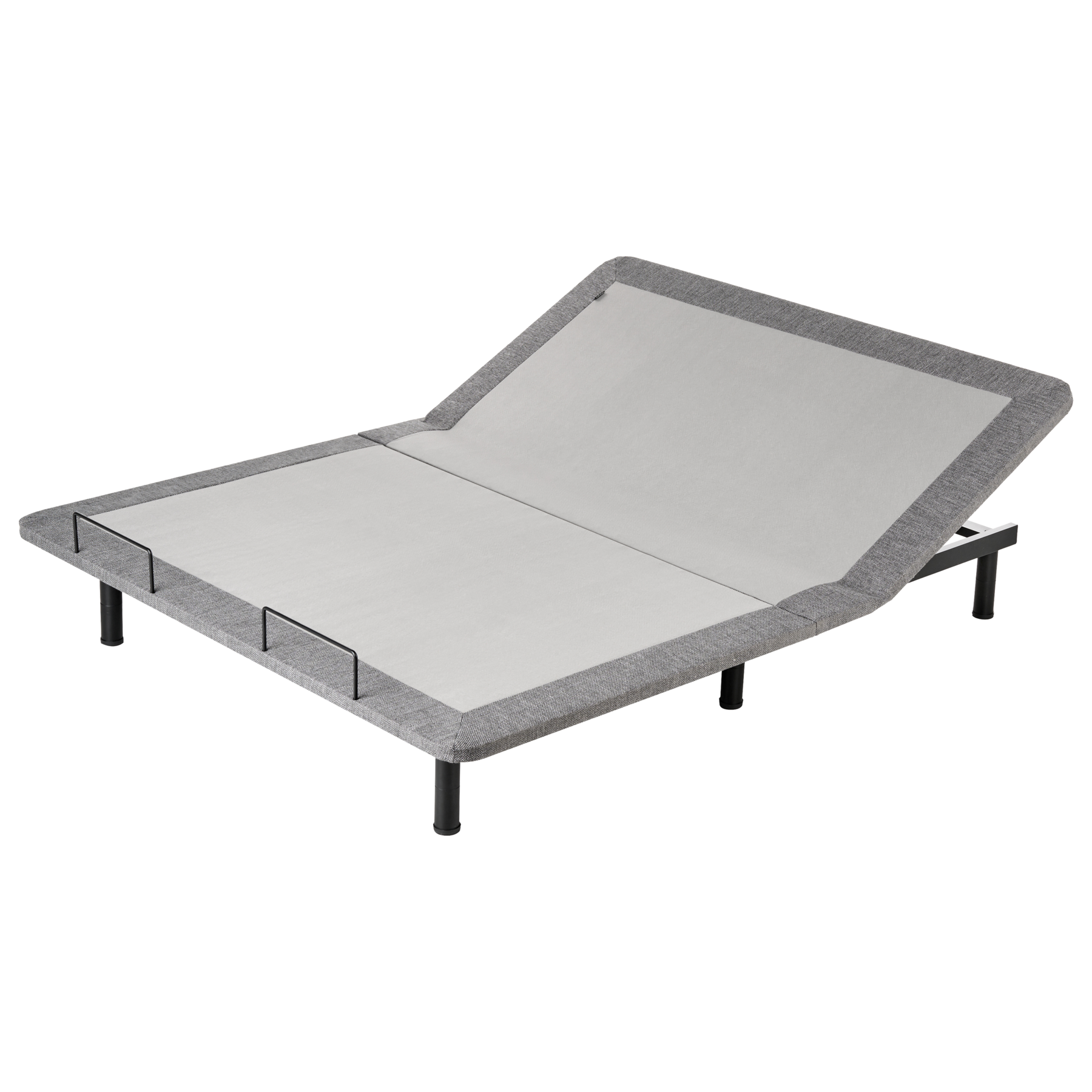 THALEN Kingsize Metal Electric Adjustable Bed Base - Grey