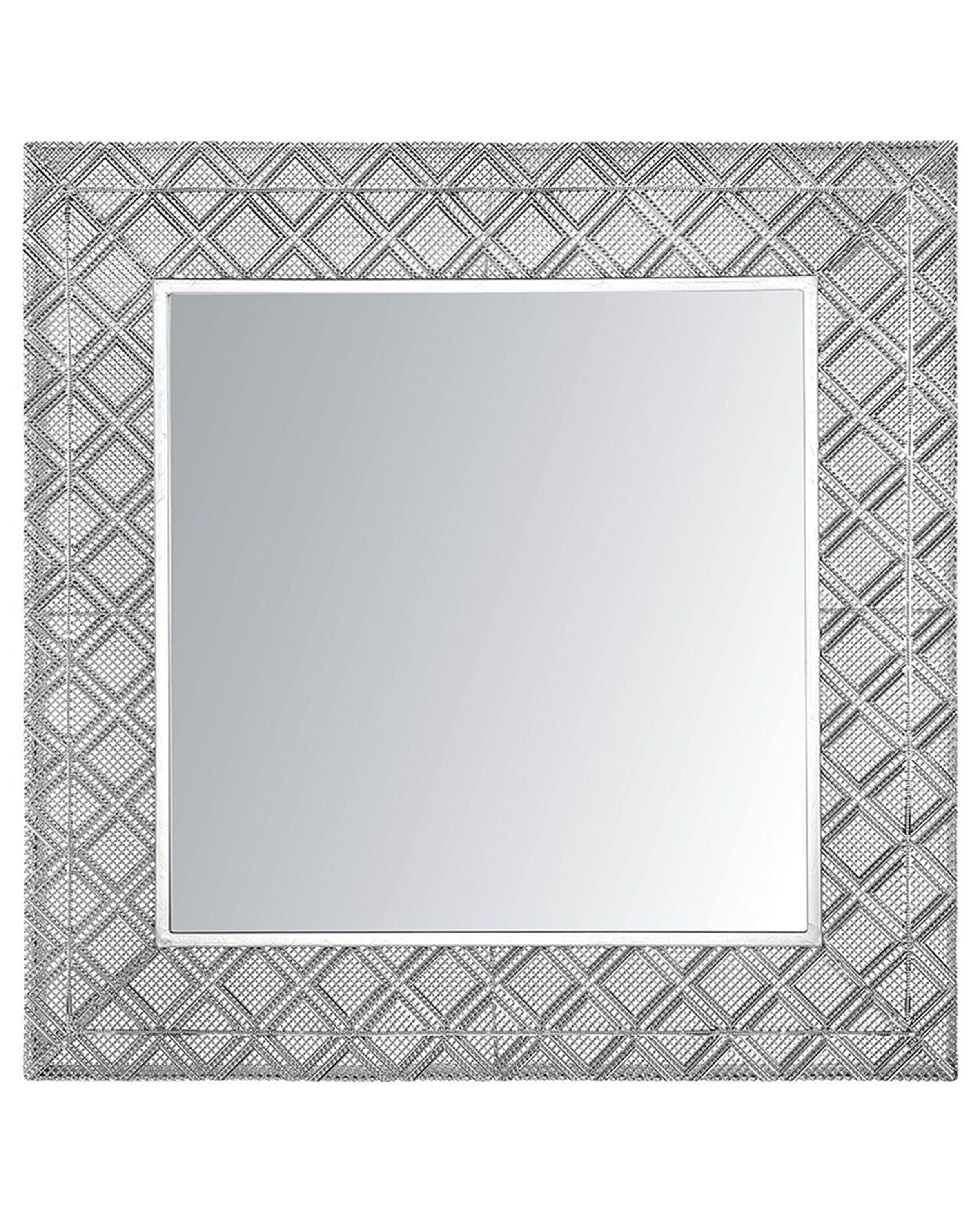 Wall Mirror EVETTES 80 cm 80 cm Metal Silver