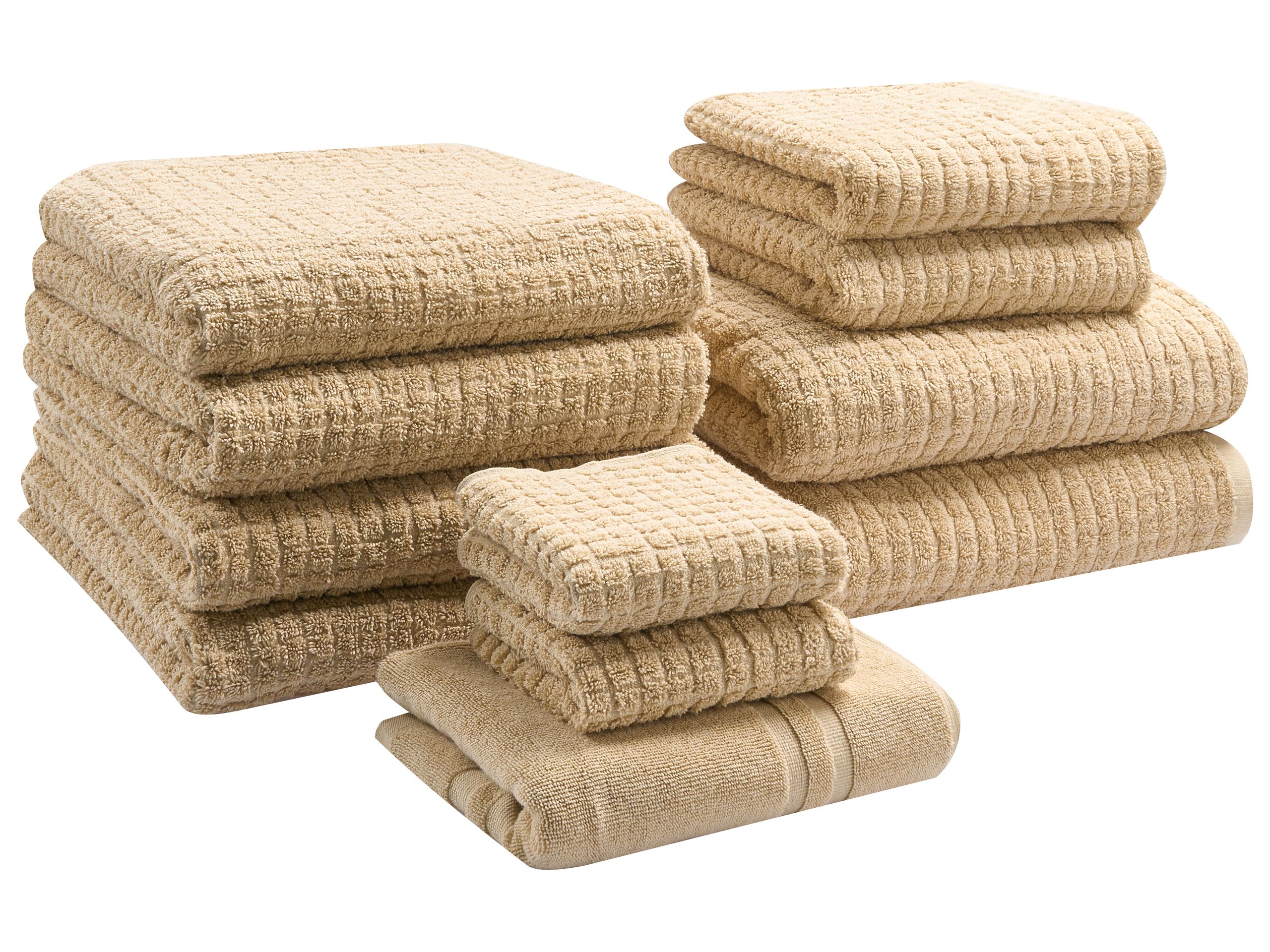 ITAA Set of 11 Towels Cotton Sand Beige