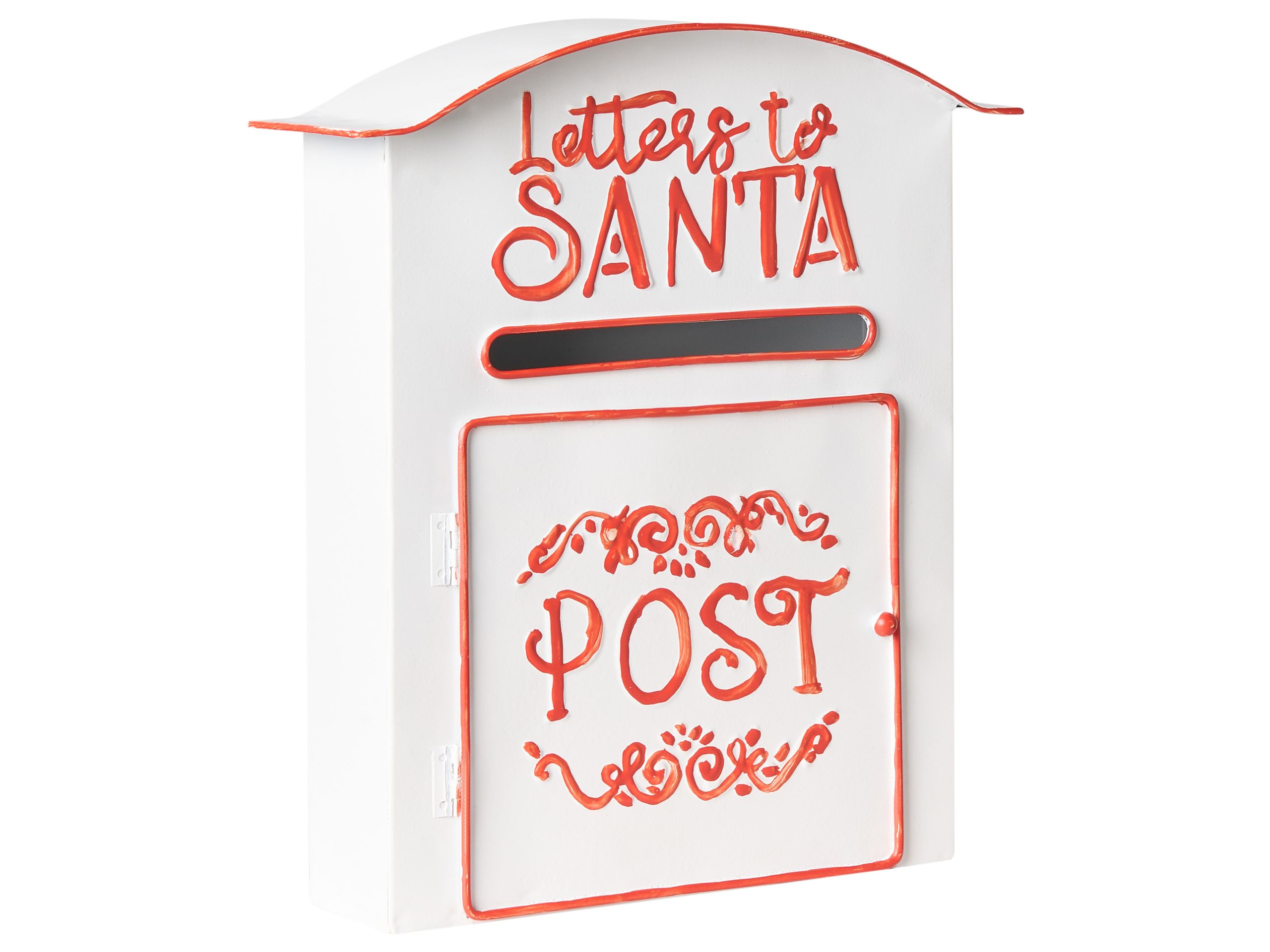 NETHERFORD Santa Post Box - White
