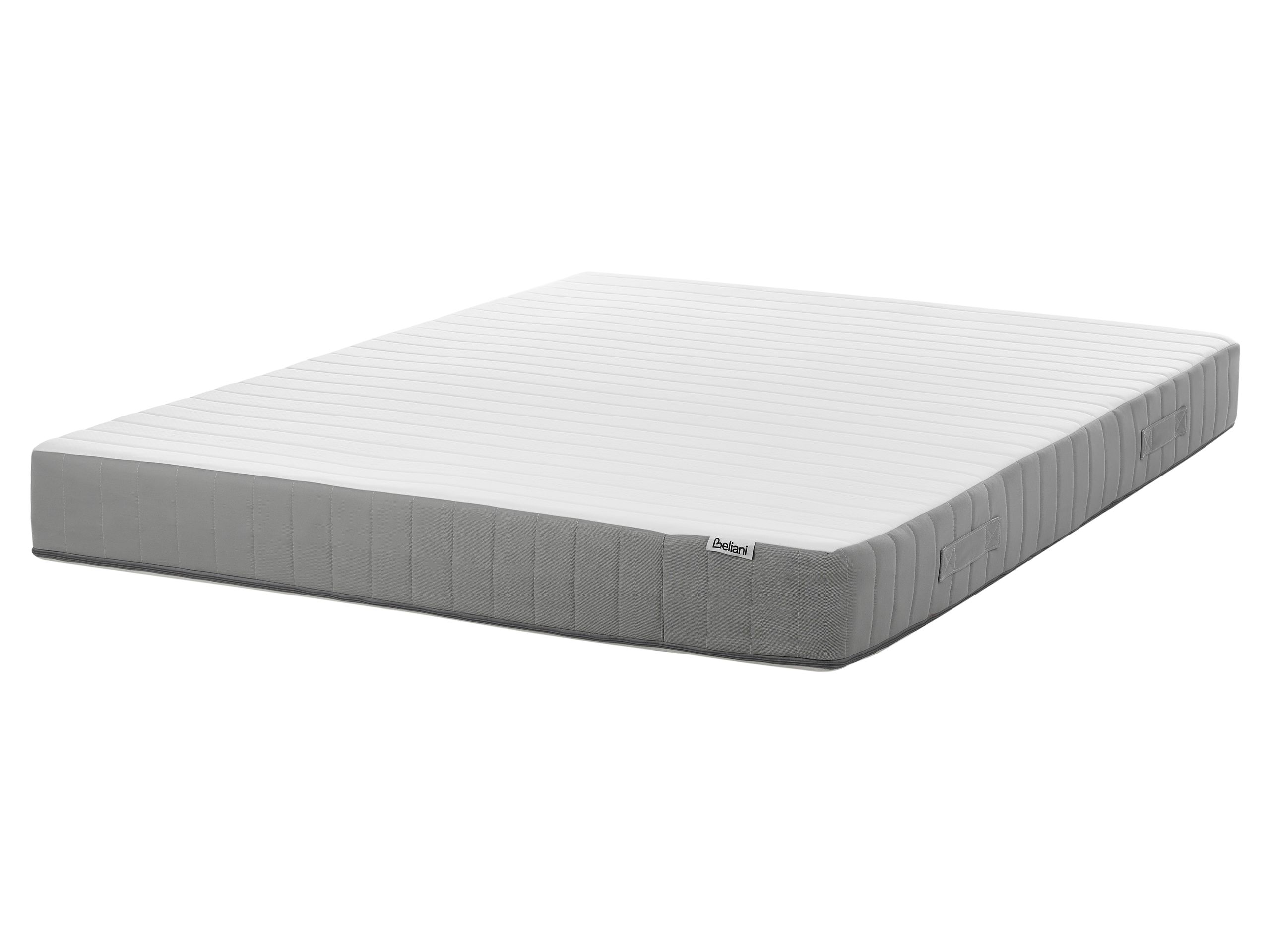 POUFFY Memory Foam Pocket Spring Mattress Firm 160 x 200cm EU Kingsize - White with Grey