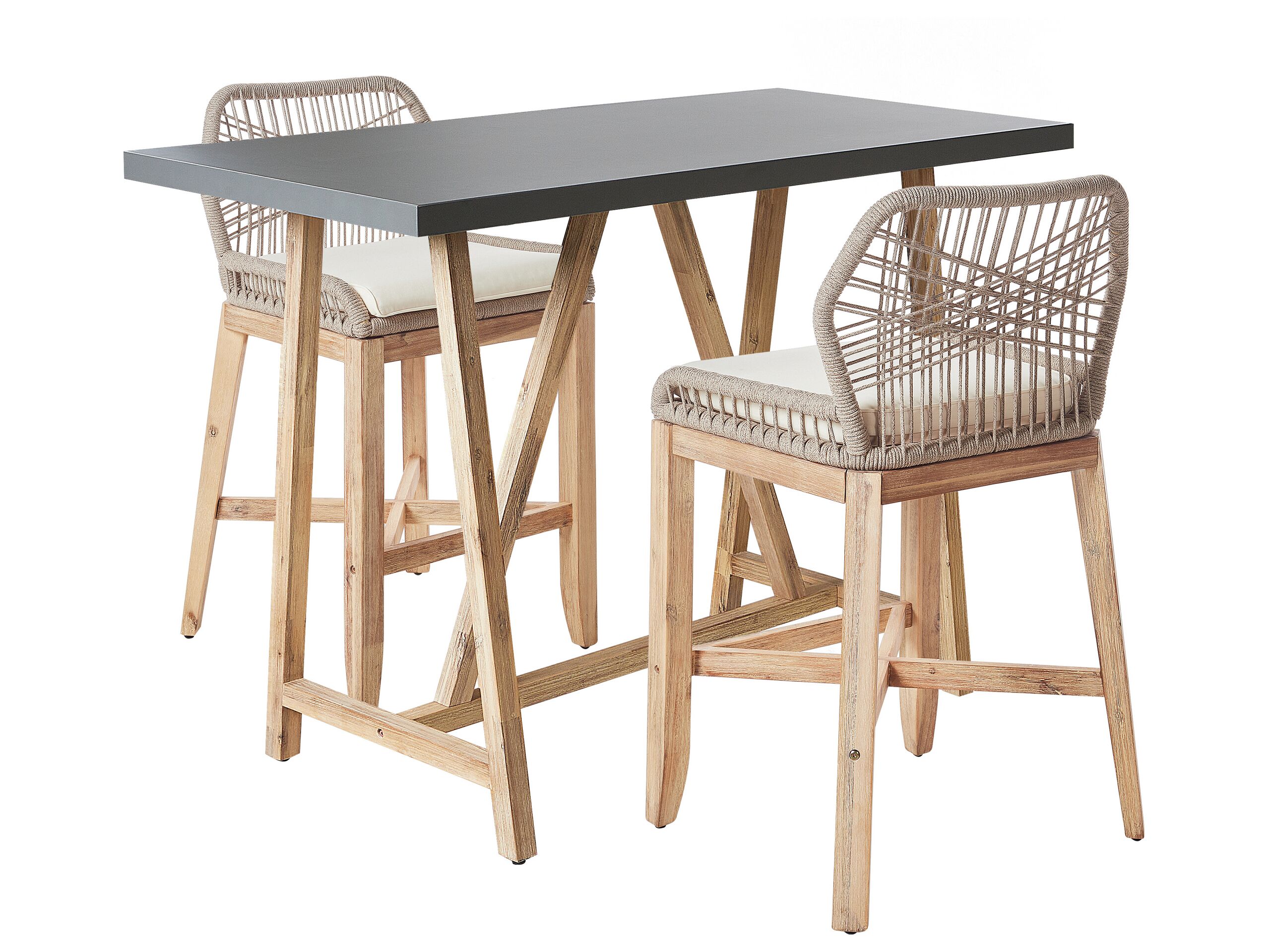 Bistro Set TALAMONE Acacia Wood Grey