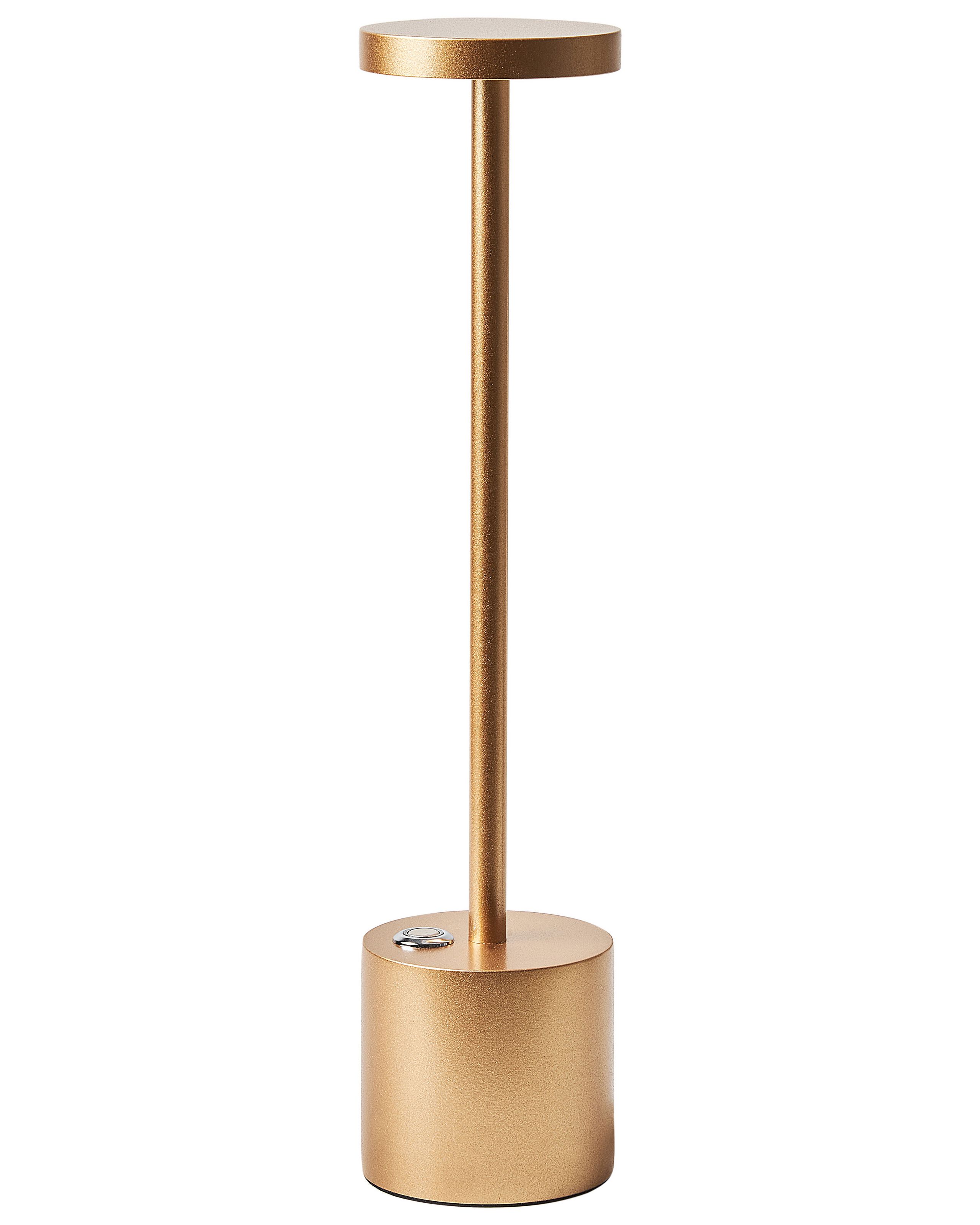 Wireless LED Table Lamp LIZANDRO With Dimmer Metal Gold