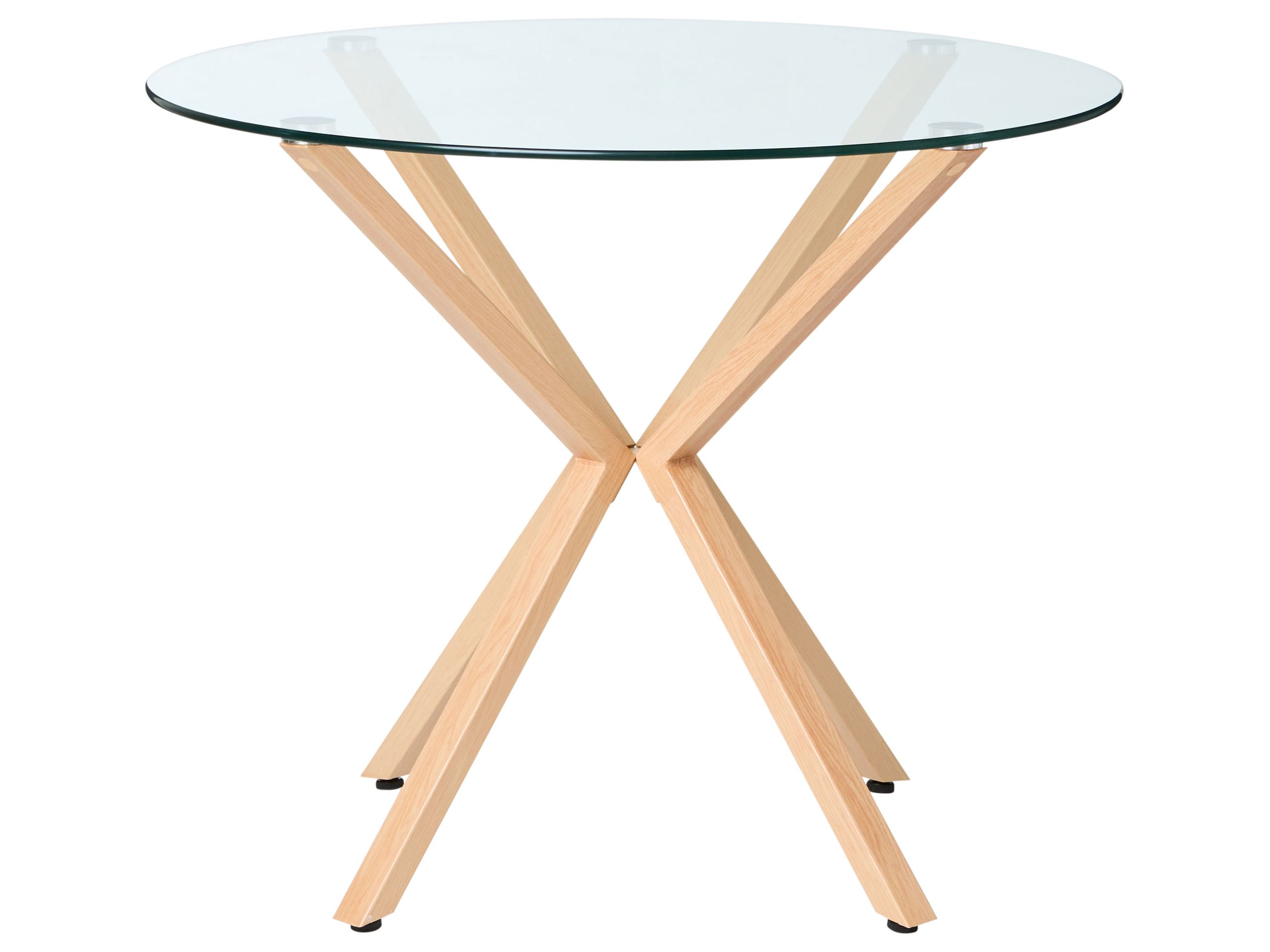 GRAYDON Round Dining Table - Transparent