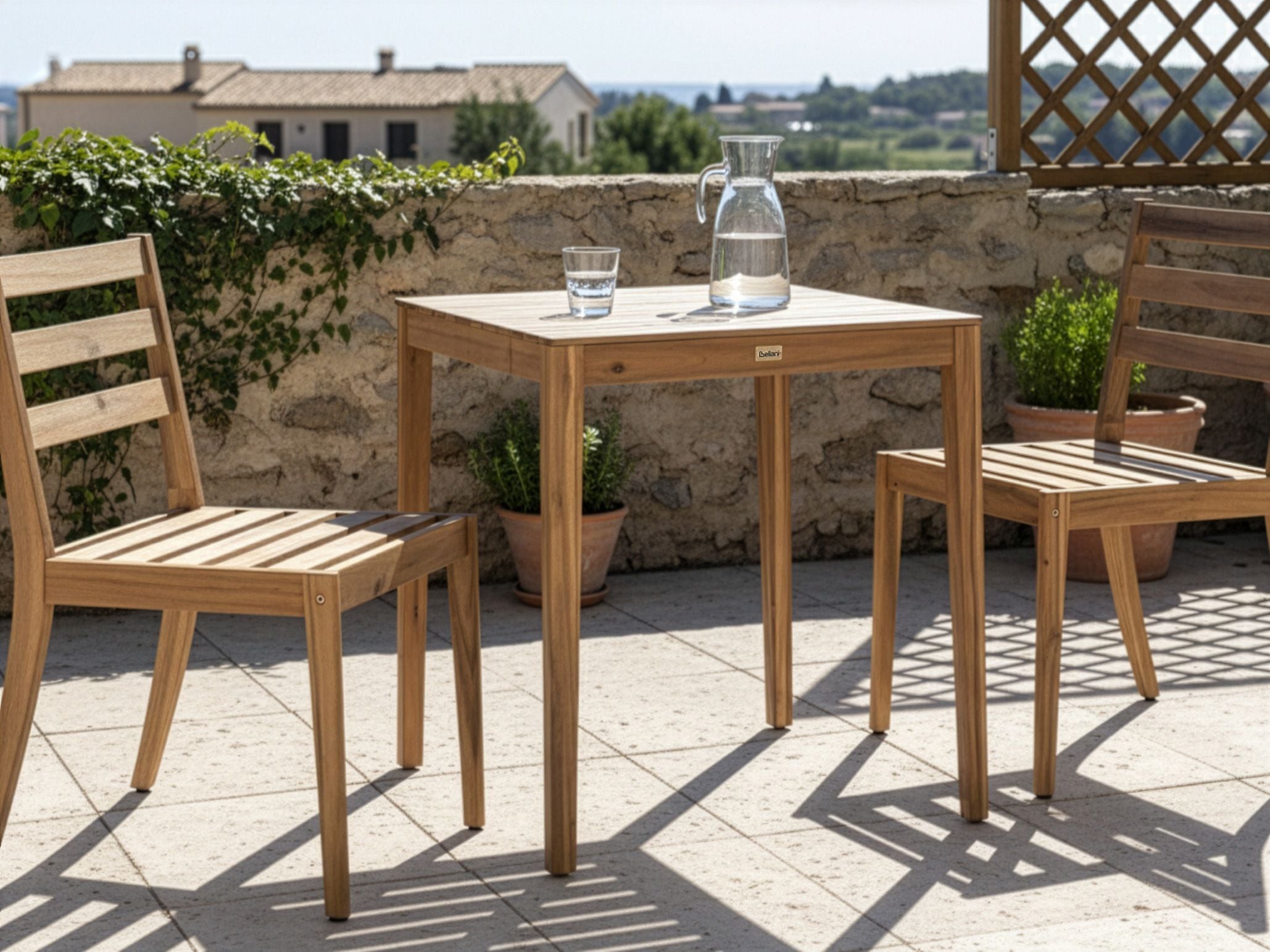 BRAVENTO Garden Bistro Table - Brown