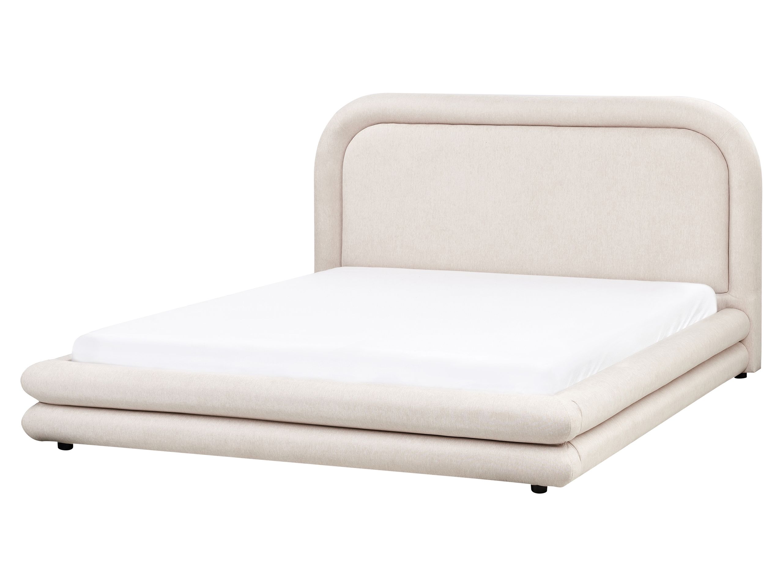 LAVAEDRNS Waterbed Faux Linen 160 x 200 cm (EU King Size) Light Beige