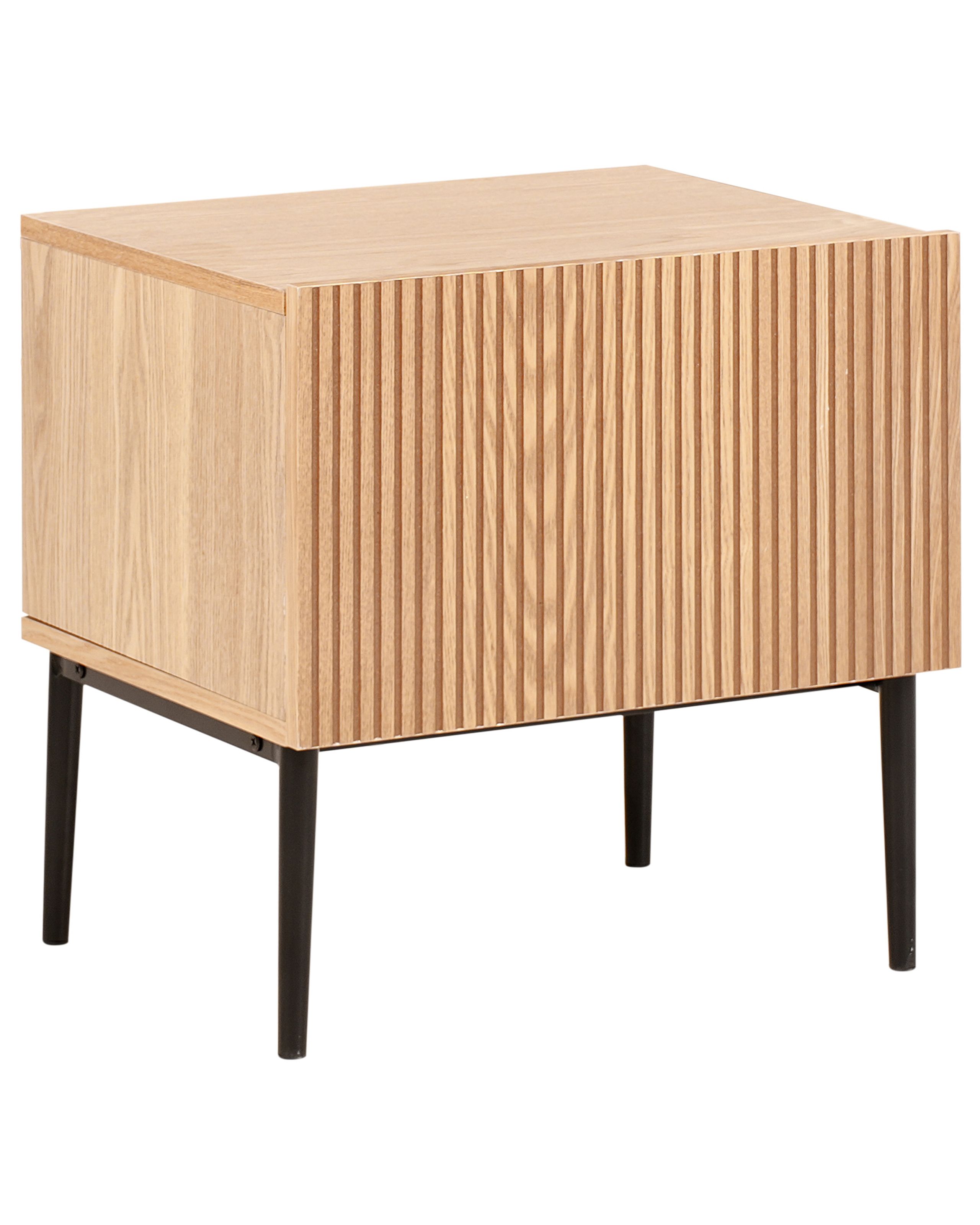 YLBTHE Bedside Table Natural Ash Wood