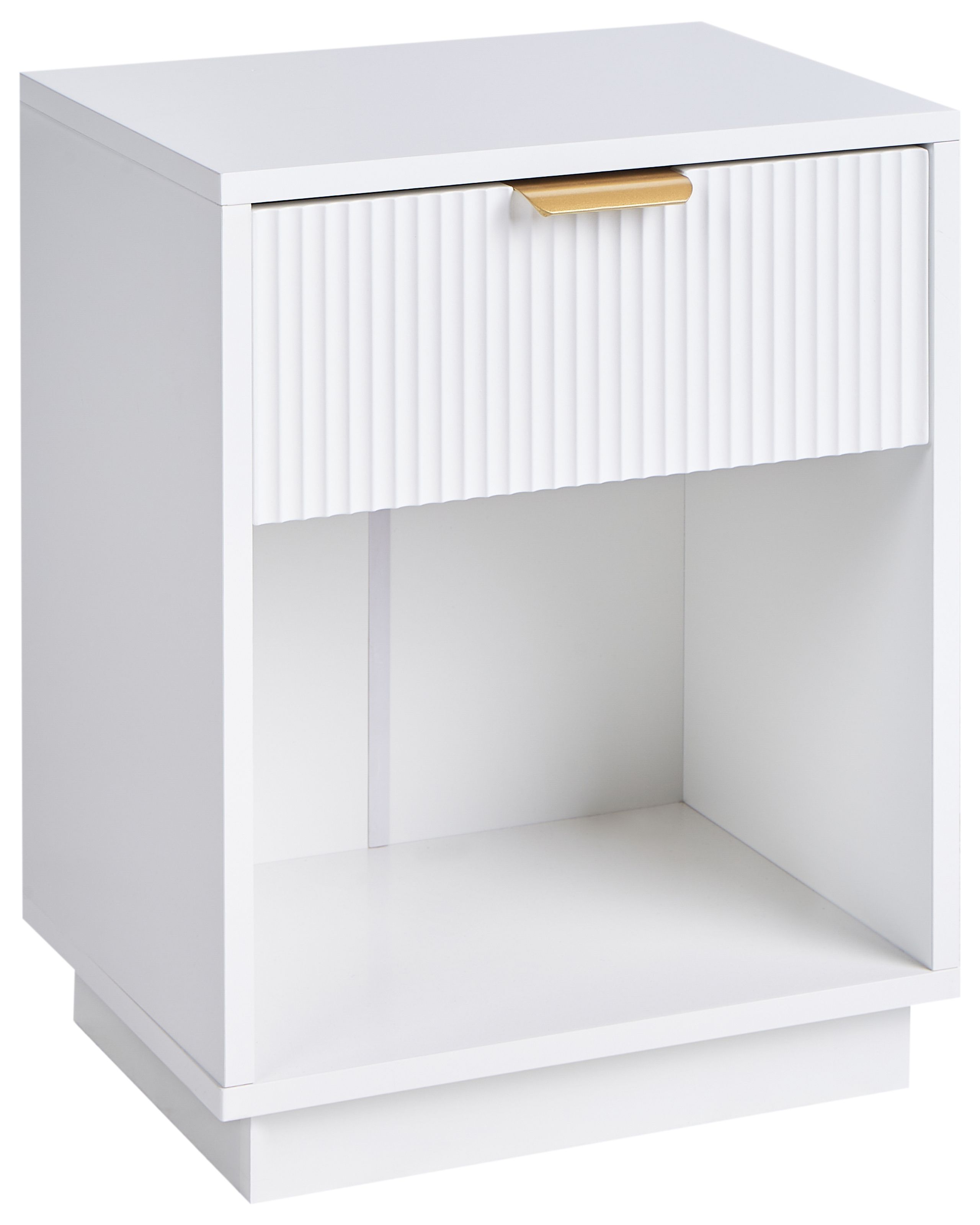 1 Drawer Bedside Table SUMMERVILLE White
