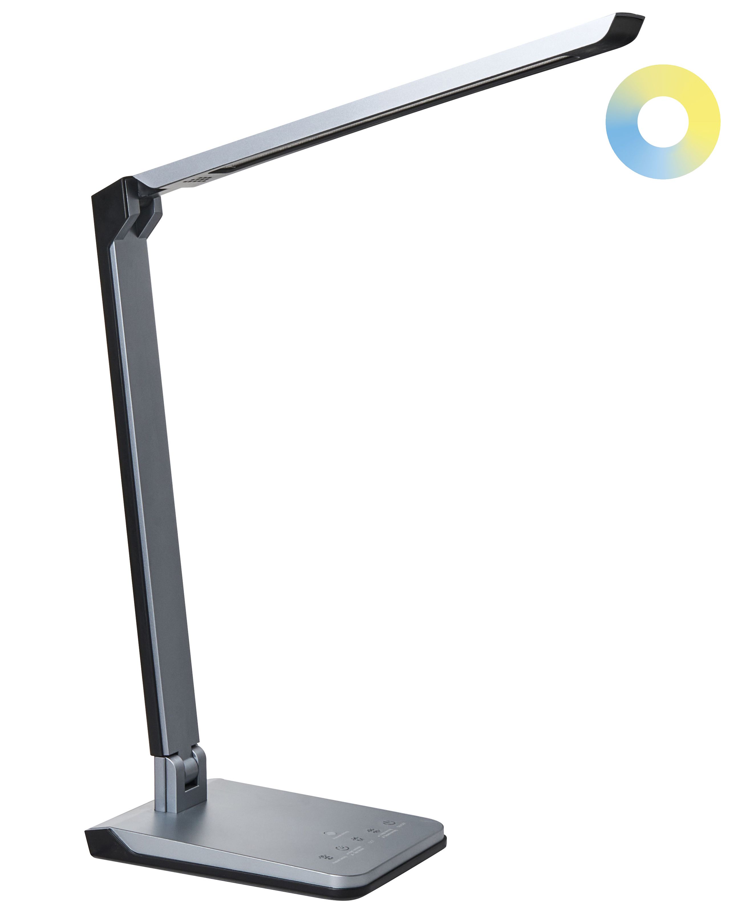 BROADLEIGH Desk Lamp with Dimmer Dark - Grey