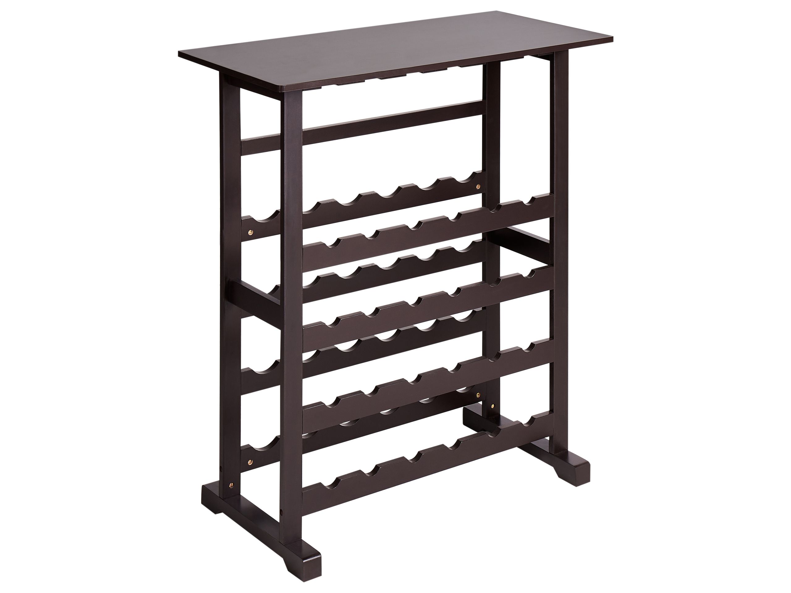 Wine Rack Dark Brown ROWLEY