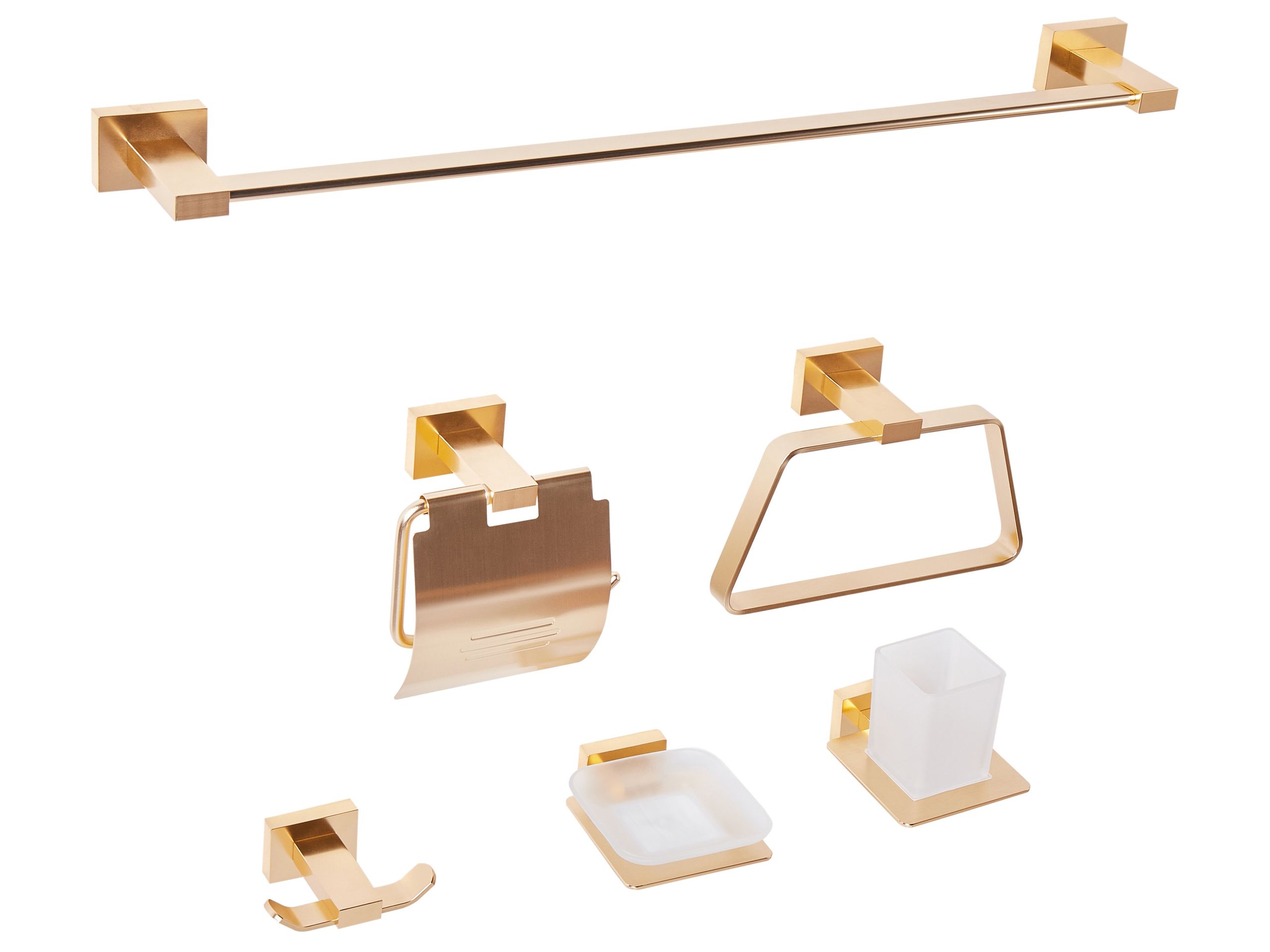 WINSDEN 6-Piece Bathroom Hardware Set - Gold