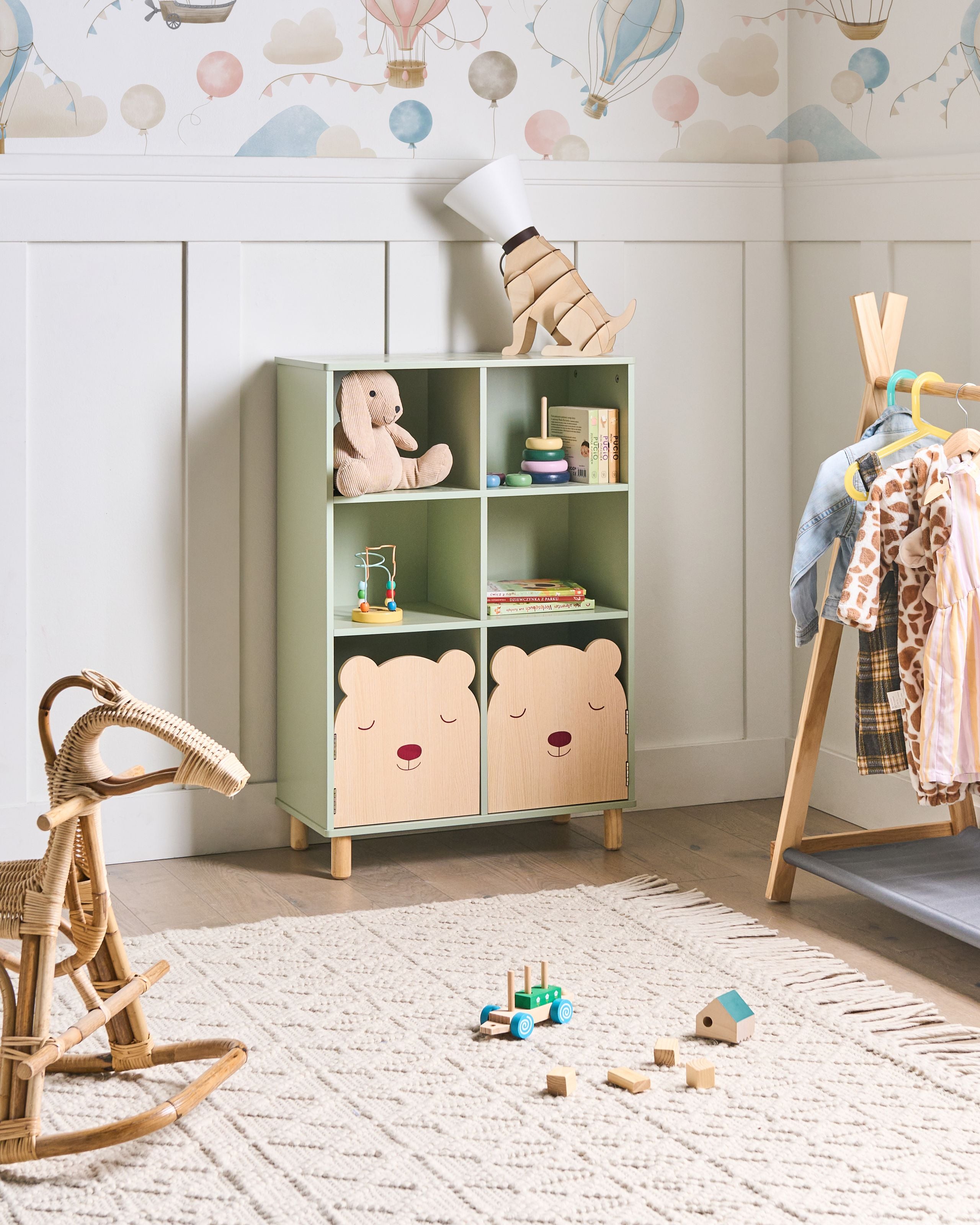 BUGEXI 3 Tier Bookcase - Light Green