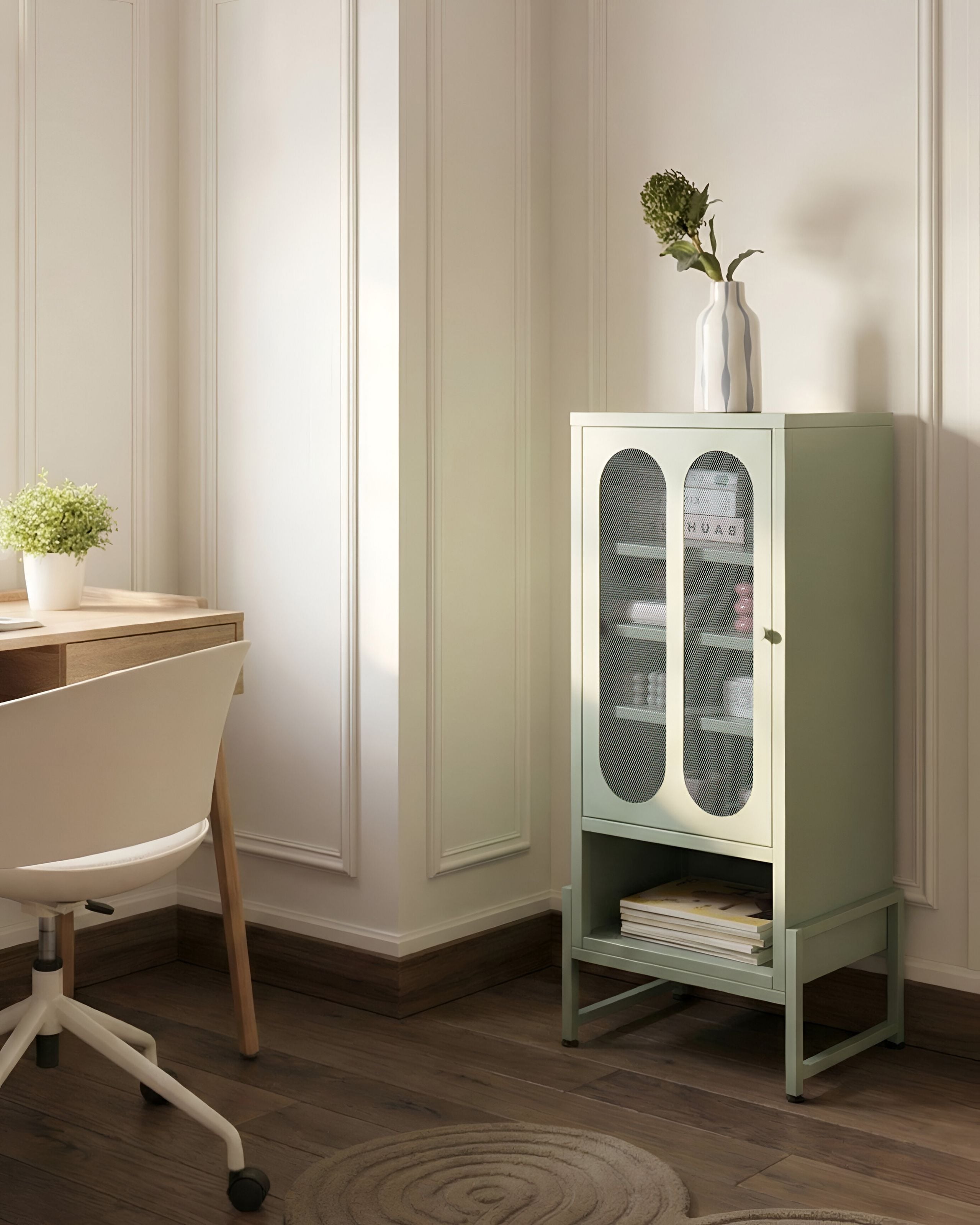 KAFARO Metal Sideboard - Mint Green