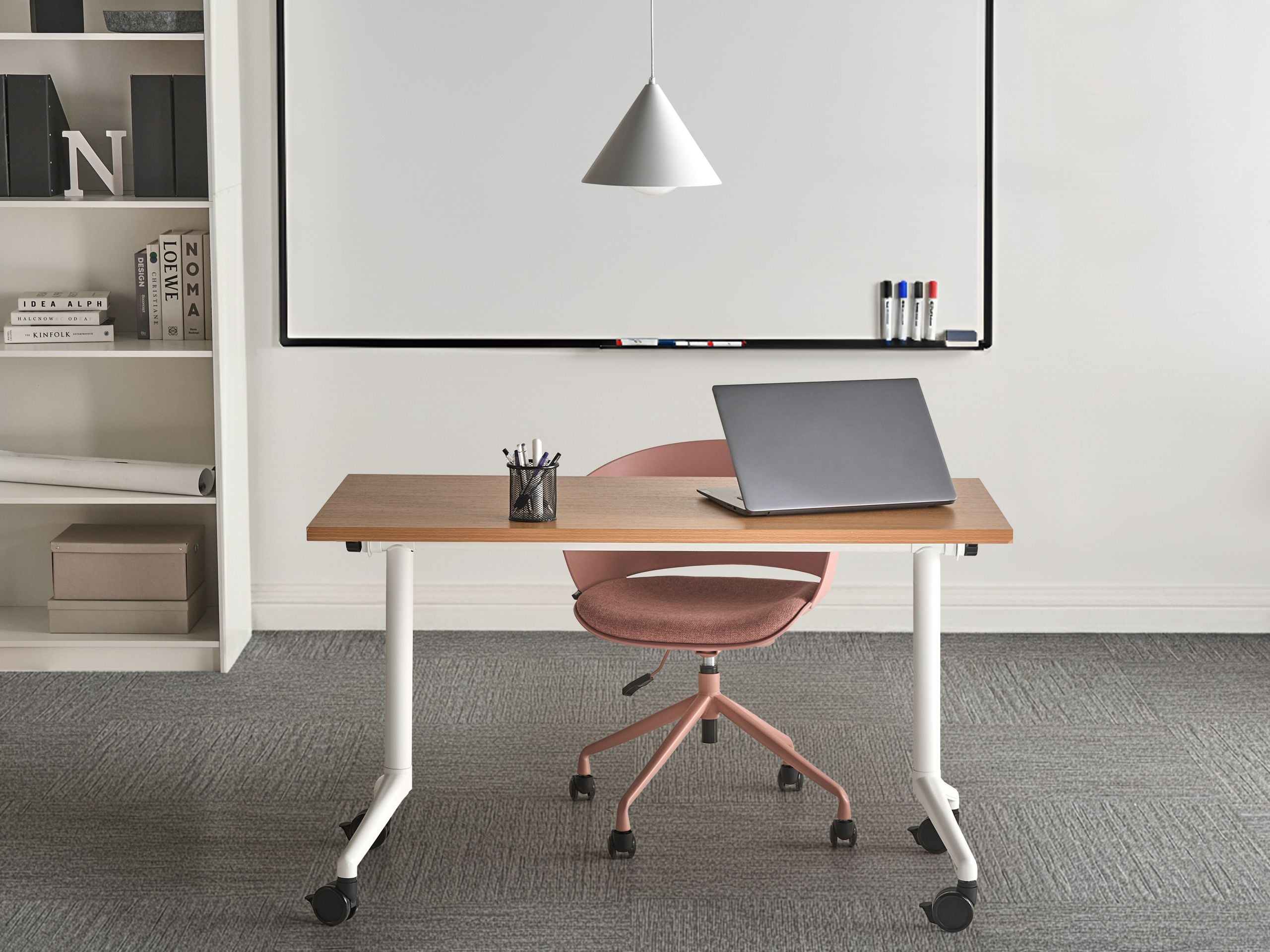 FEYARO Foldable Office Desk - Brown, 120cm