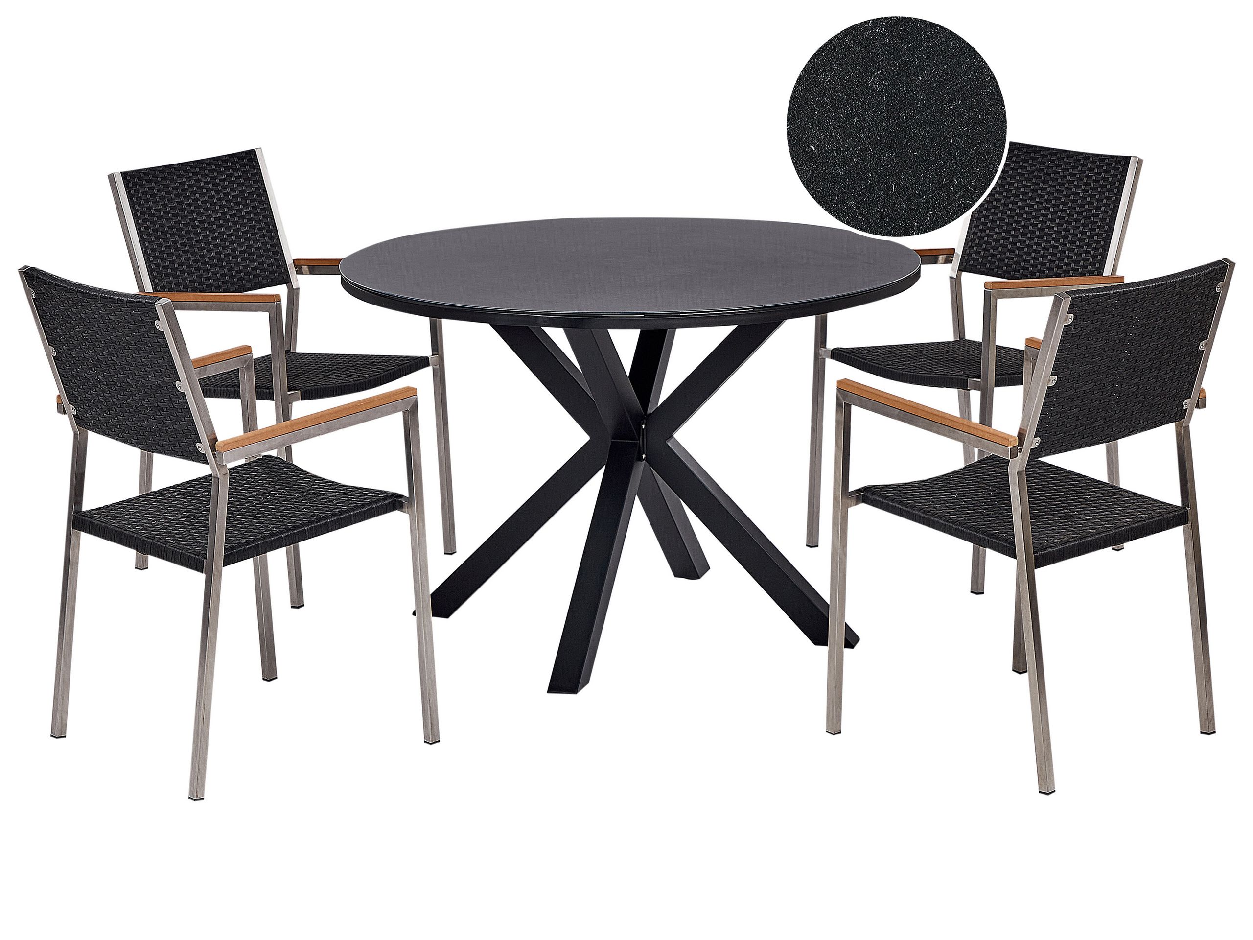 4 Seater MALETTO/GROSSETO Black