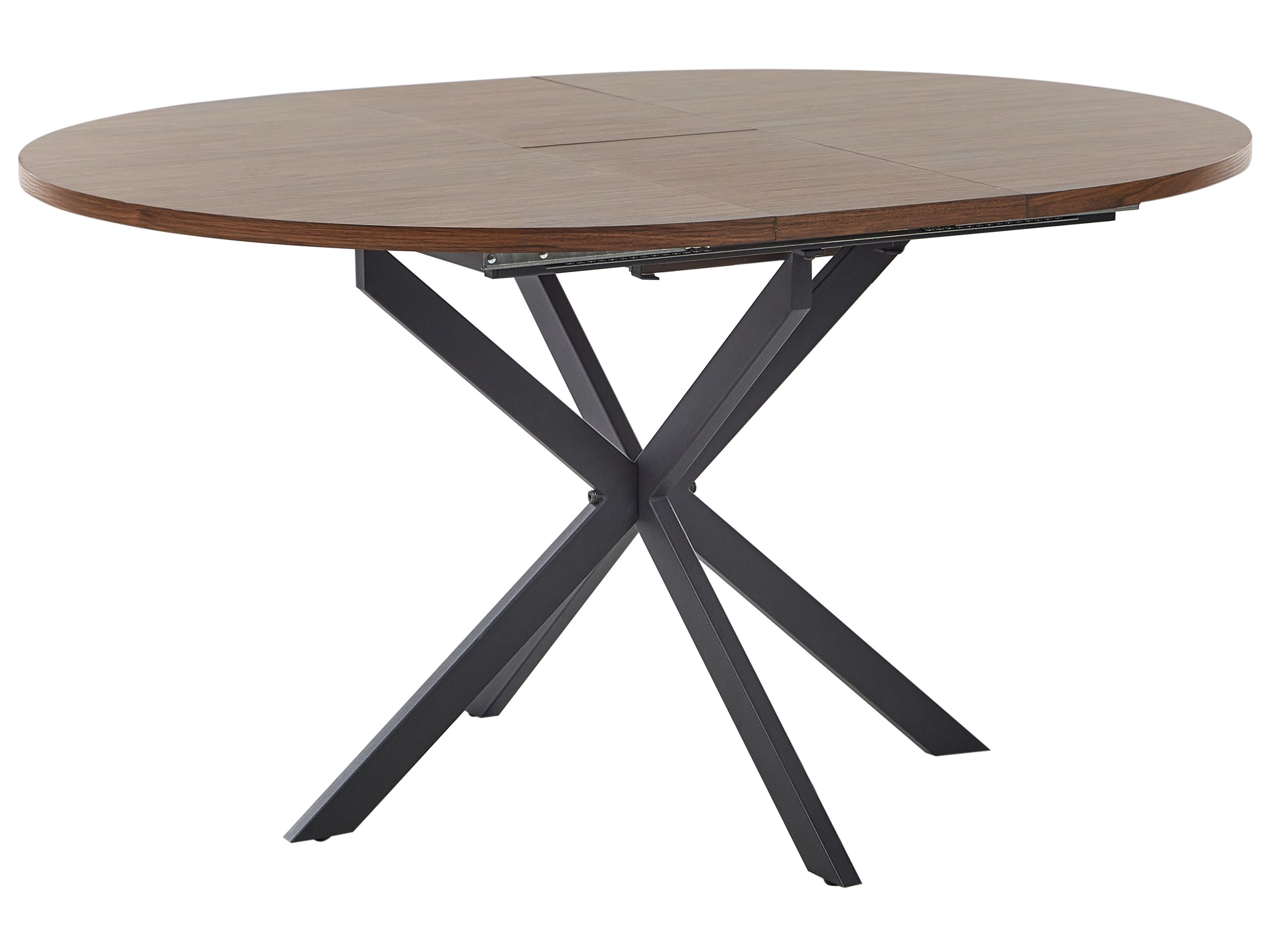 Extending Dining Table FRIONA Dark Brown 110/140 cm 110 cm Wood