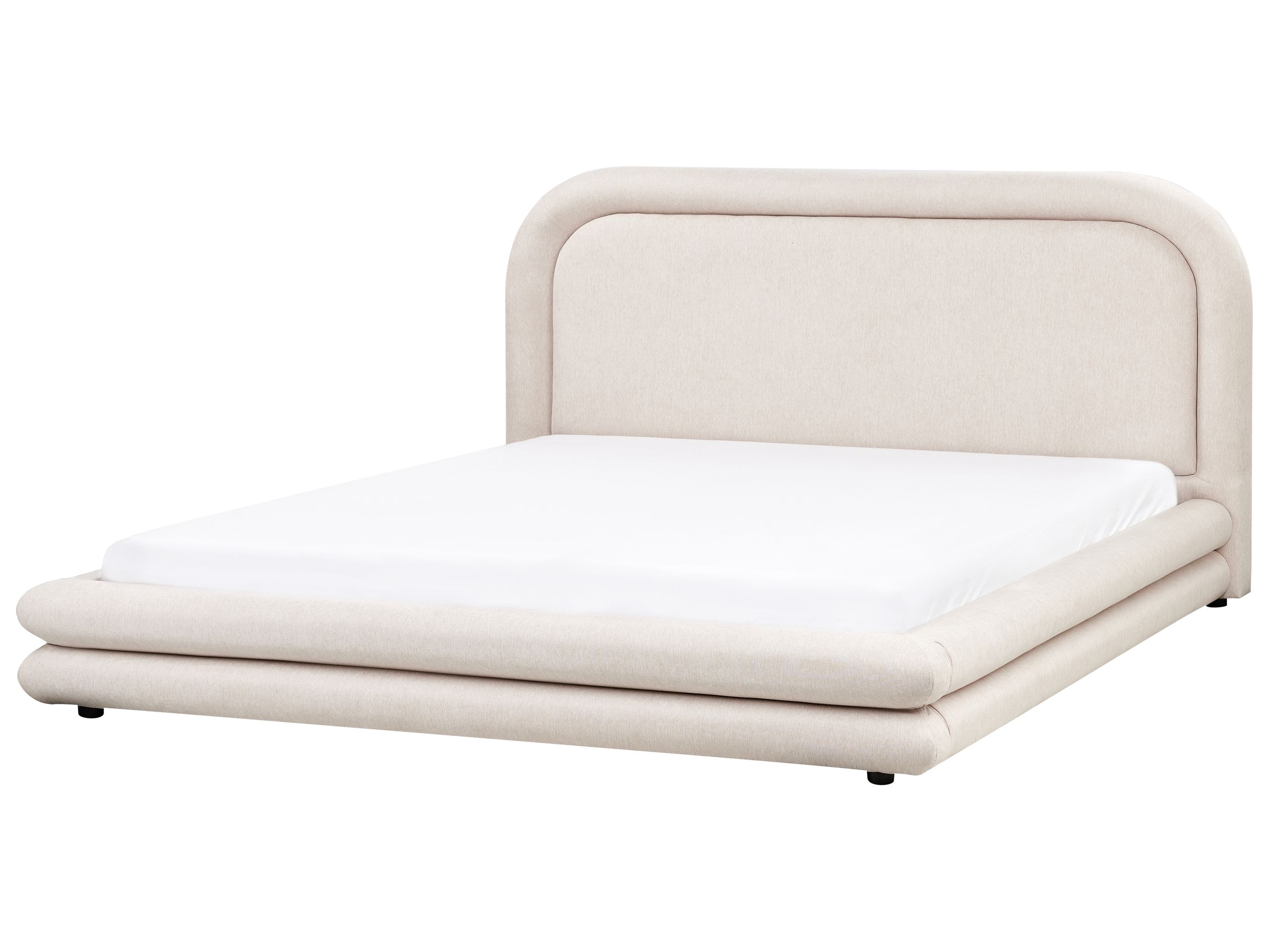 LAVAEDRNS Waterbed Faux Linen 180 x 200 cm (EU Super King) Light Beige