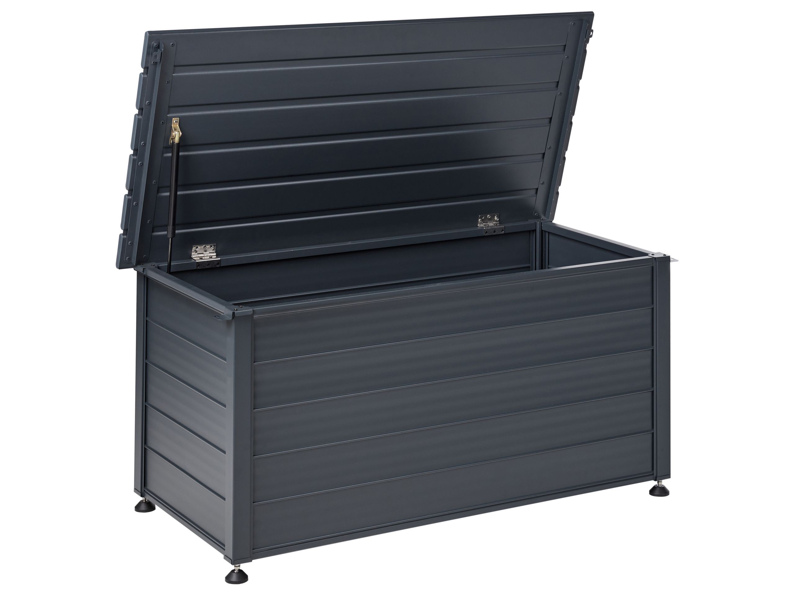 Storage Box CAMPALTO Metal 123 cm 60 cm Dark Grey