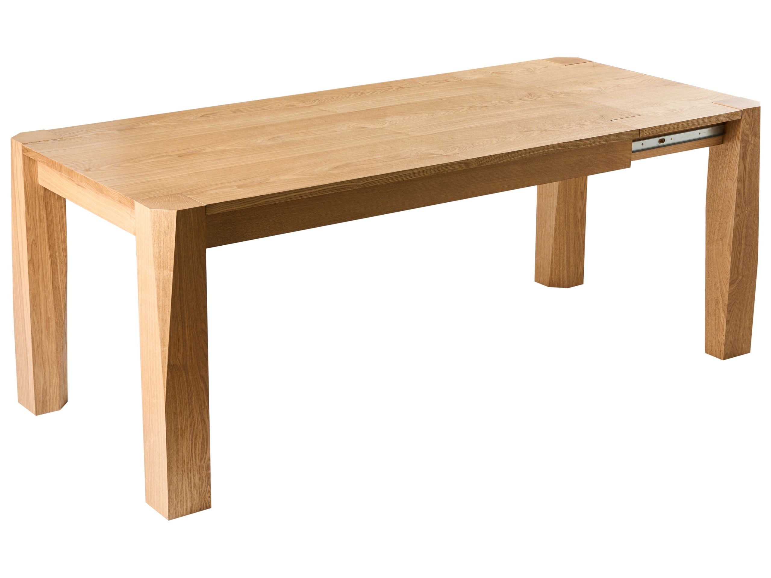QUENWELL Wooden Extending Rectangular Dining Table - Brown