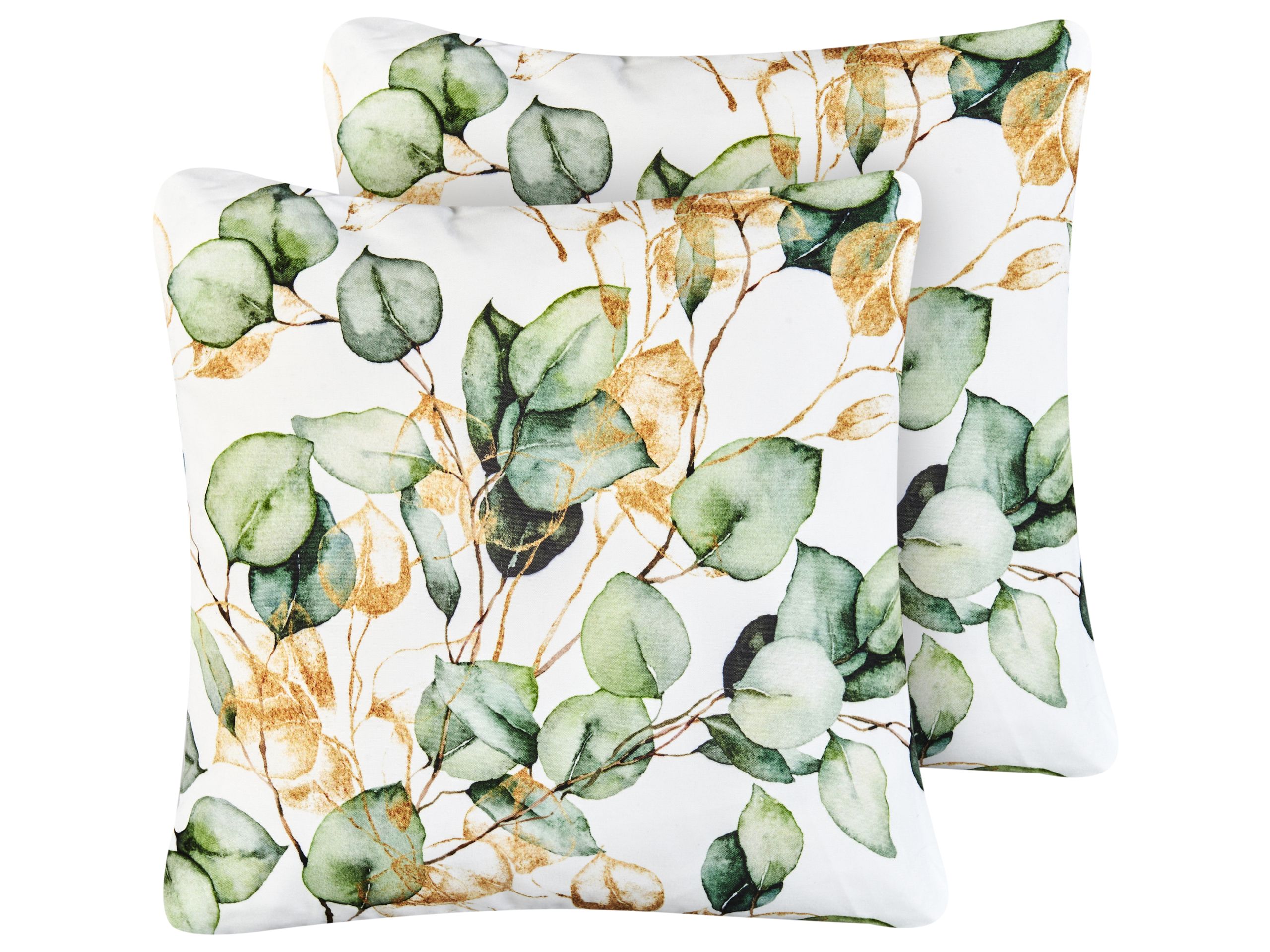GDALE Set of 2 Outdoor Cushions Plant Pattern 45 x 45 cm Multicolour