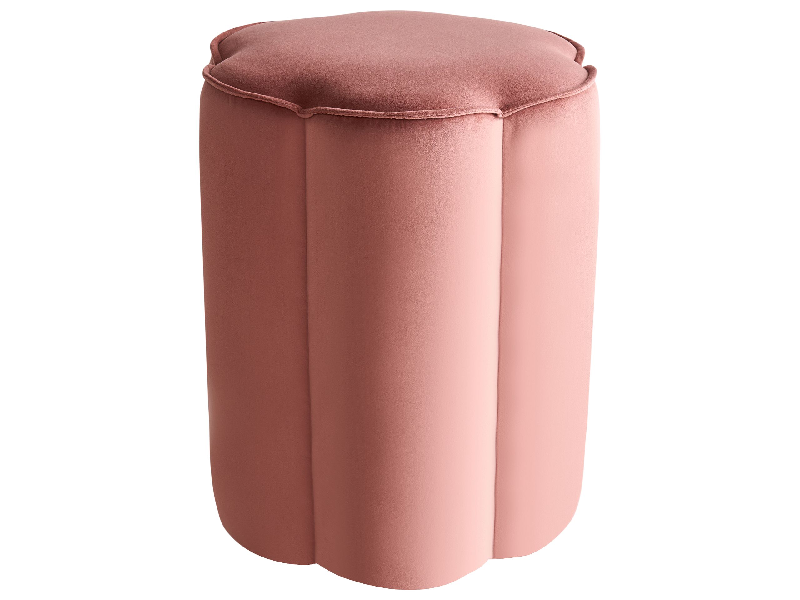 TAPNEP Velvet Footstool - Pink