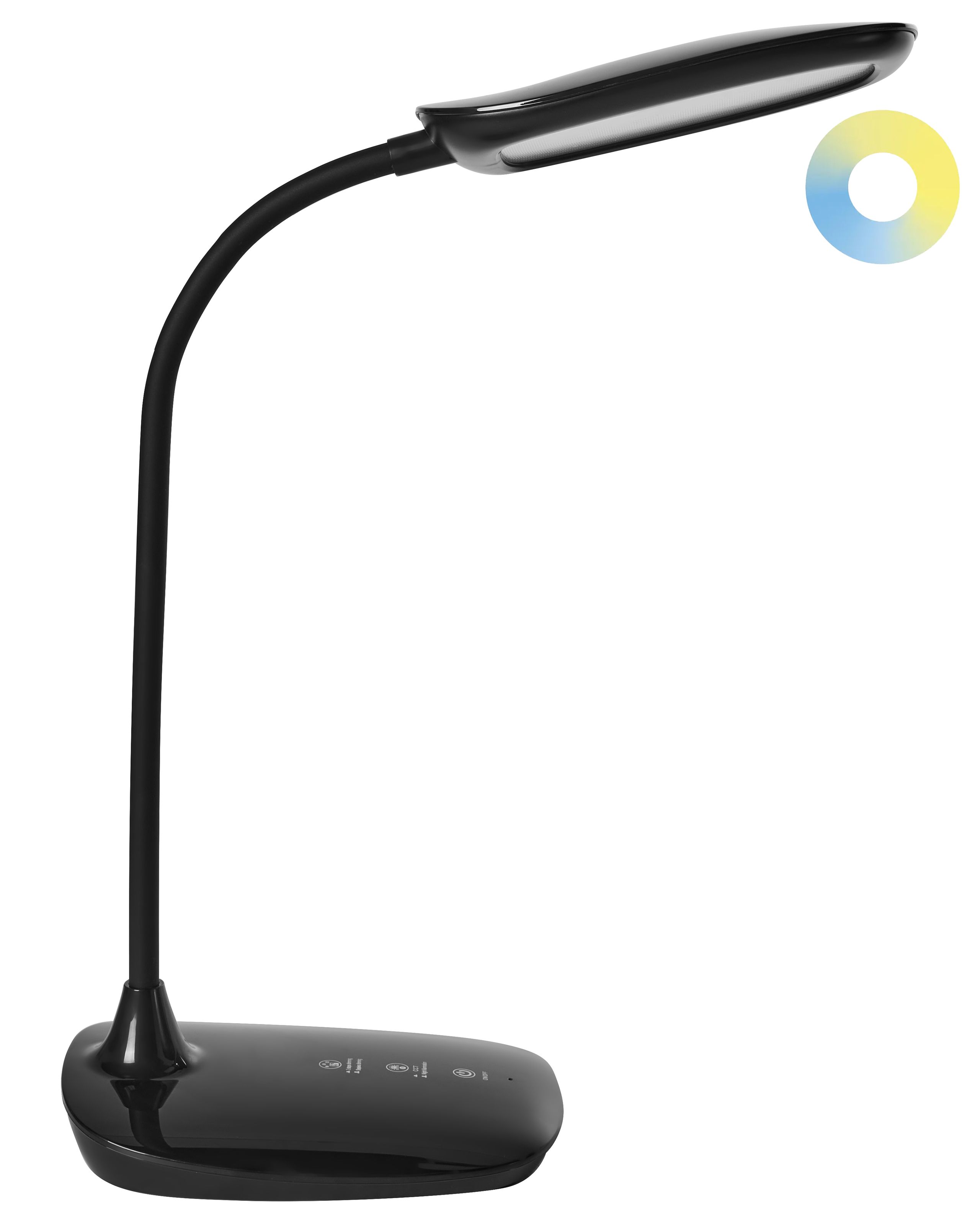 BANBURYWELL Desk Lamp with Dimmer 14 cm - Black