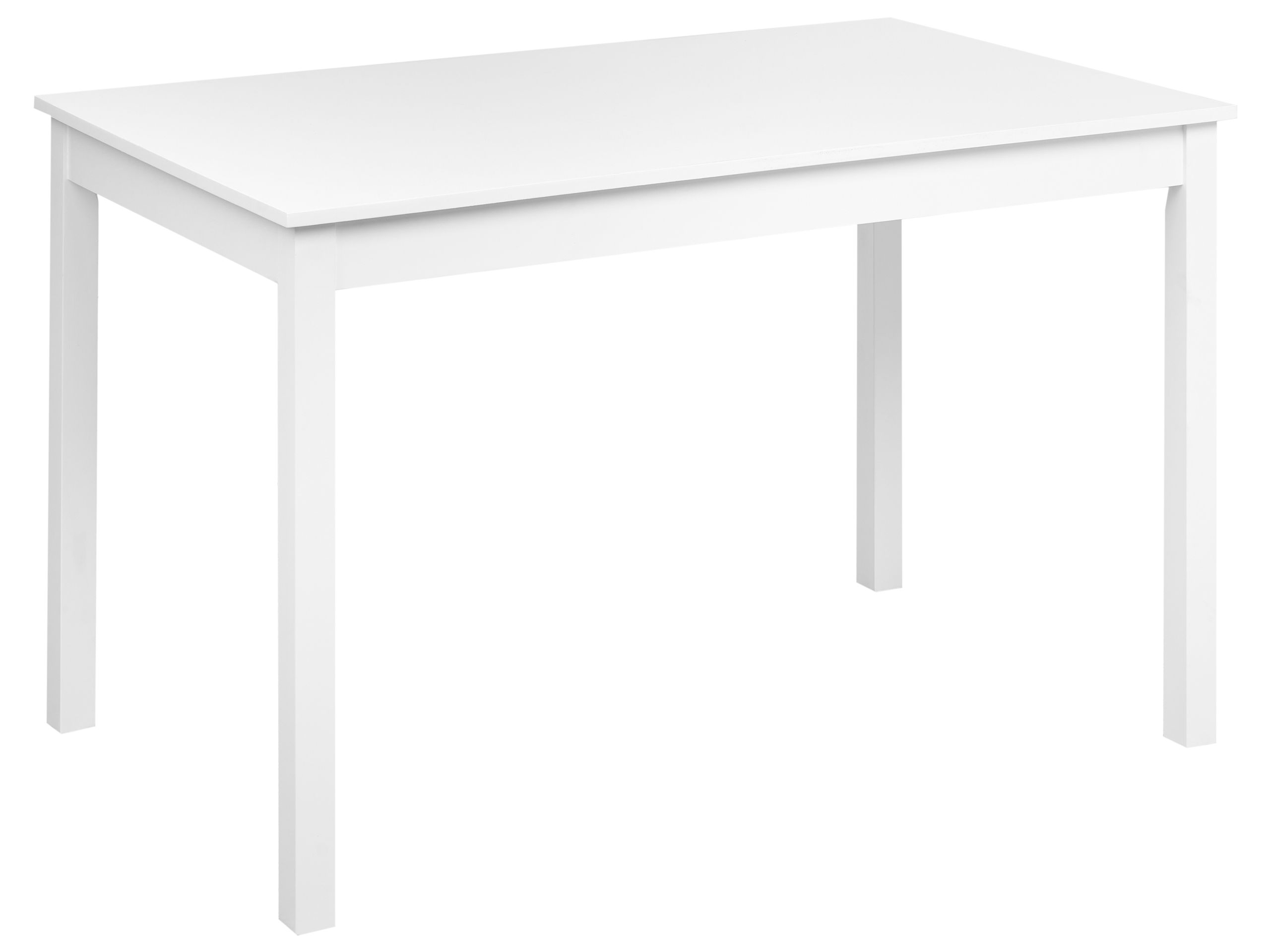 BARELE Dining Table White 120 cm 75 cm Poplar Wood
