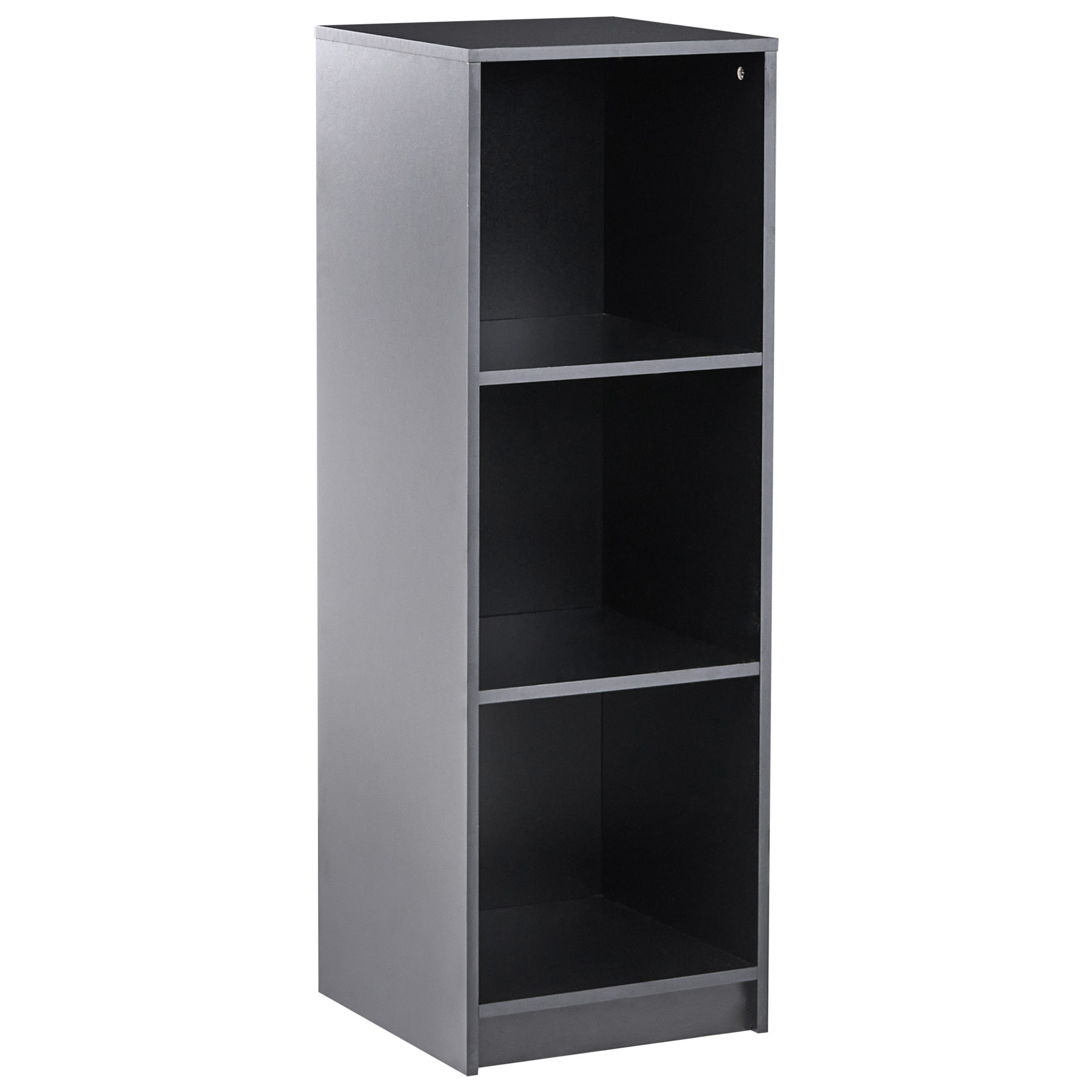 ZNHEA 3 Tier Bookcase 117cm - Black
