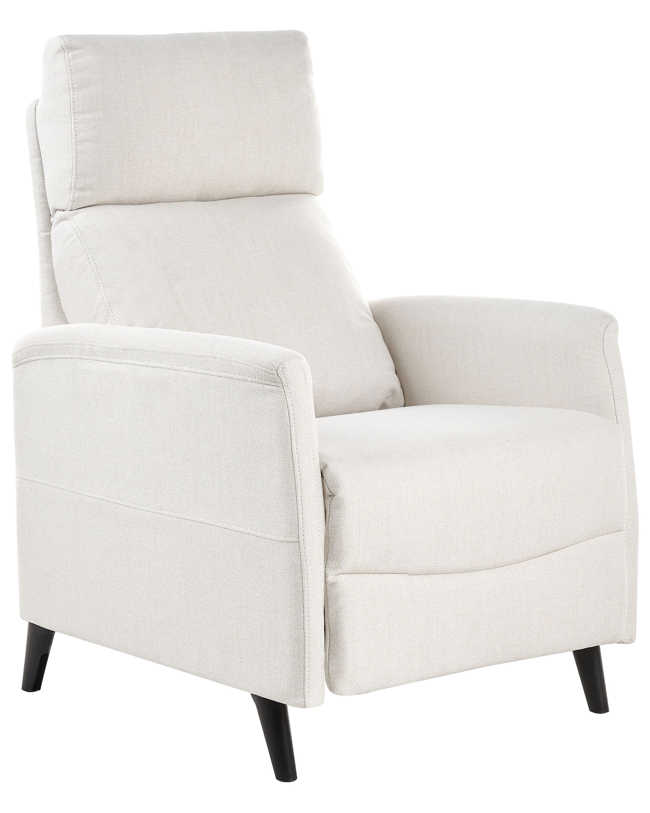 Recliner Chair SELVIK Fabric Off-White