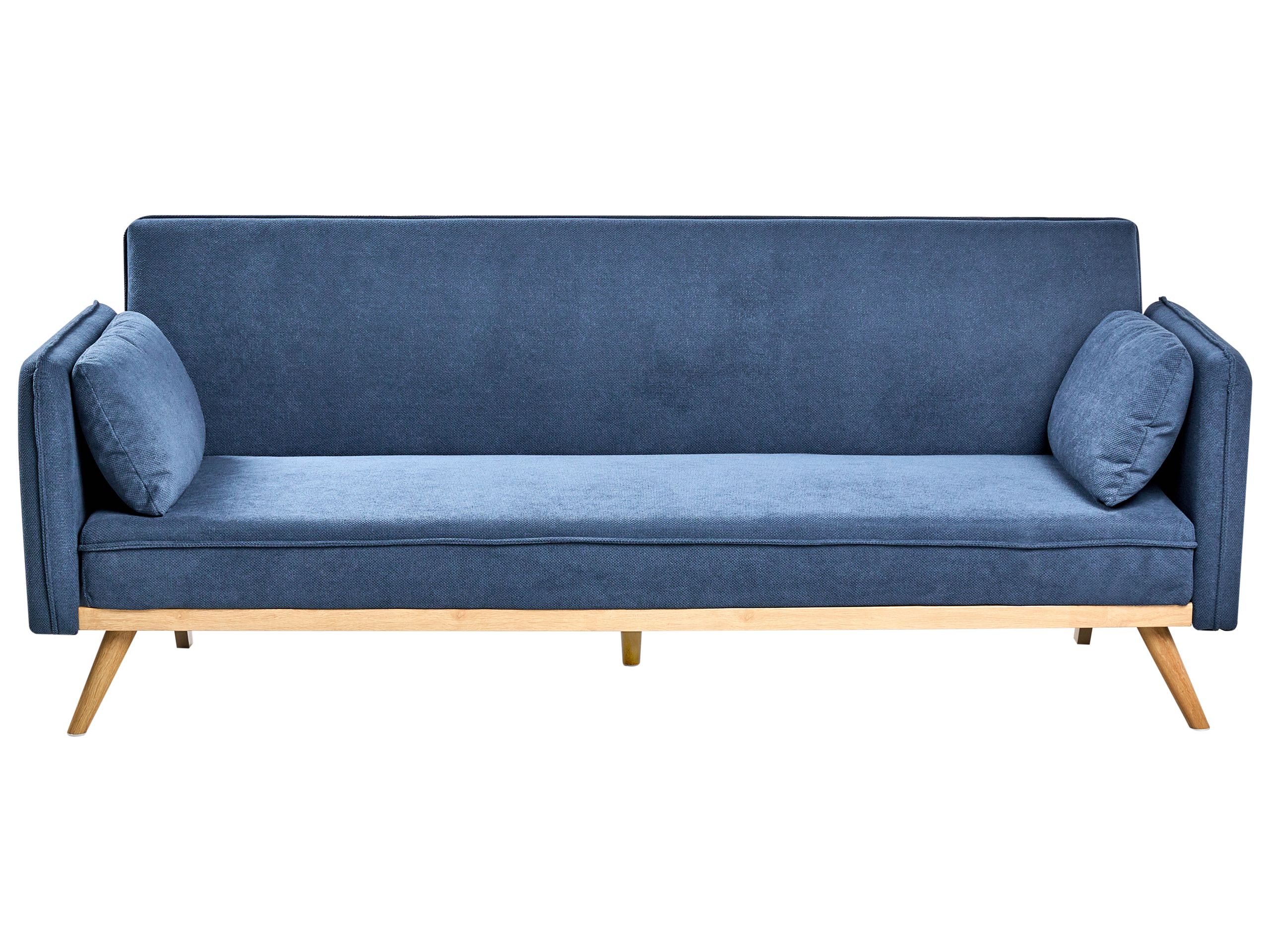 COLLEYWELL Fabric 2 Seater Sofa Bed - Blue