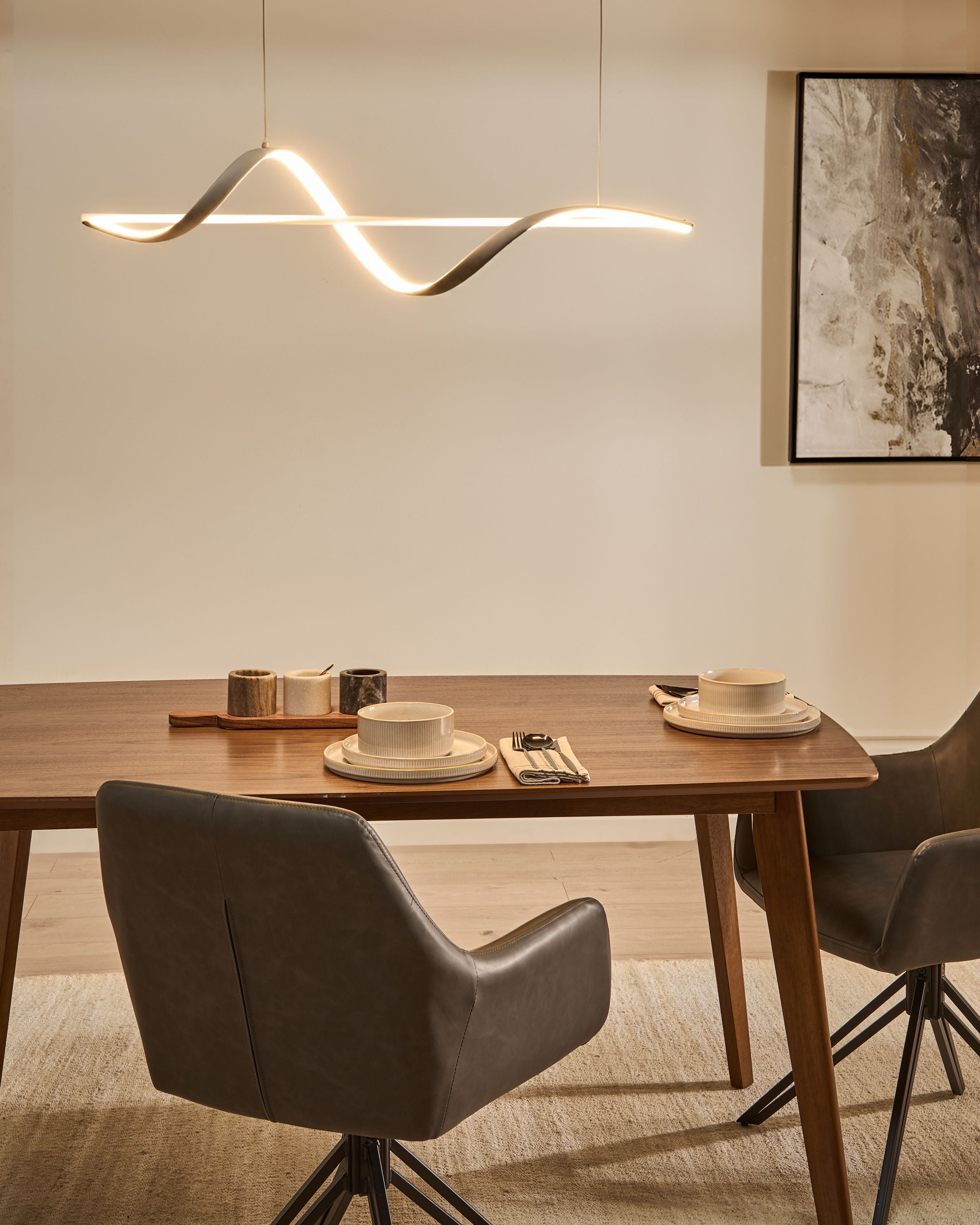 MAMAXO LED Pendant Lamp with Dimmer - White