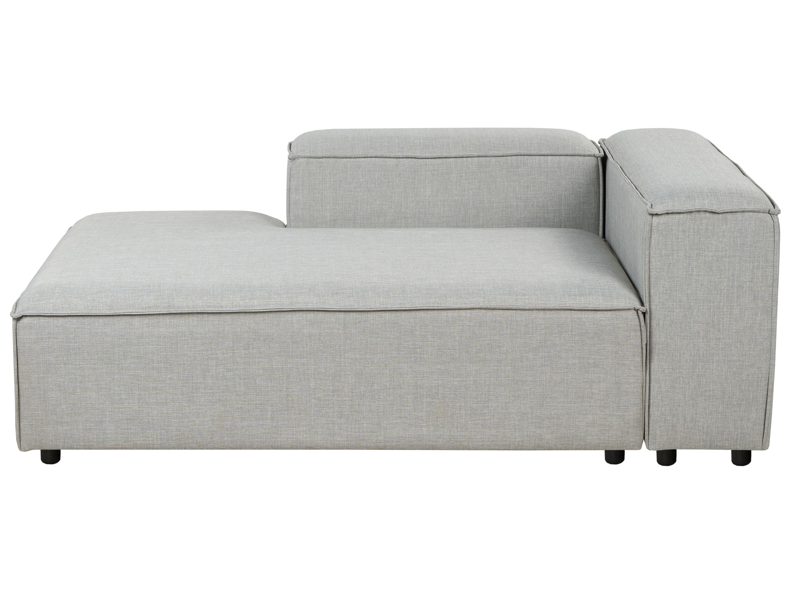 Right Hand Fabric Chaise Lounge Light Grey ARDAL