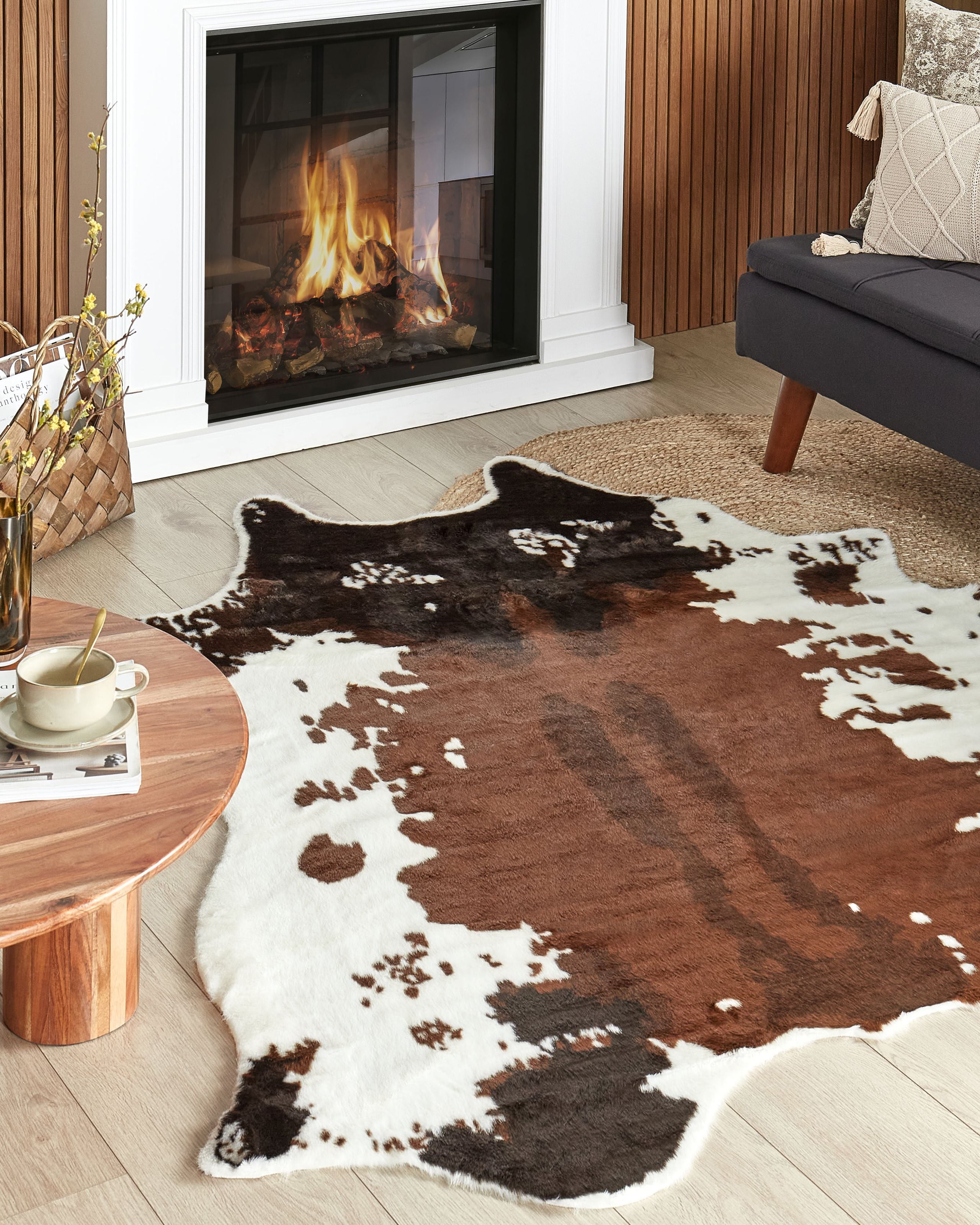 PORVEX Fabric Rug- Brown