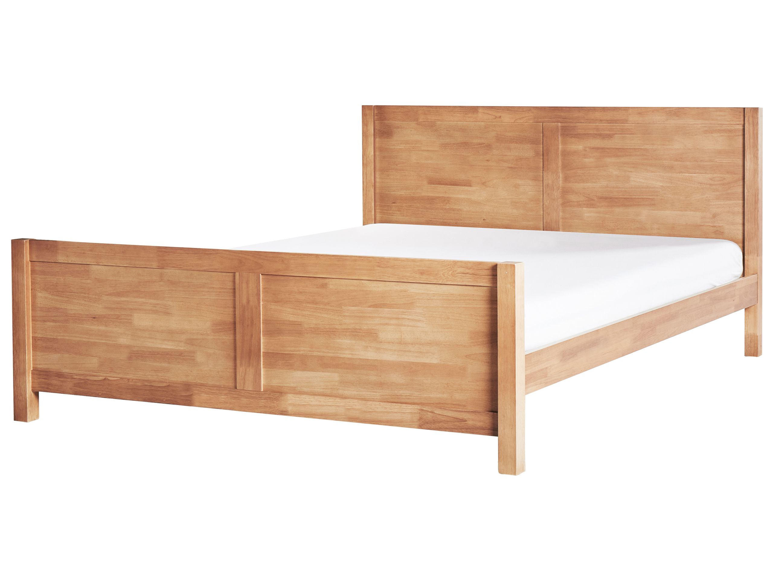 COVEI Bedframe Wood 180 x 200cm EU Super Kingsize Bed Light Wood