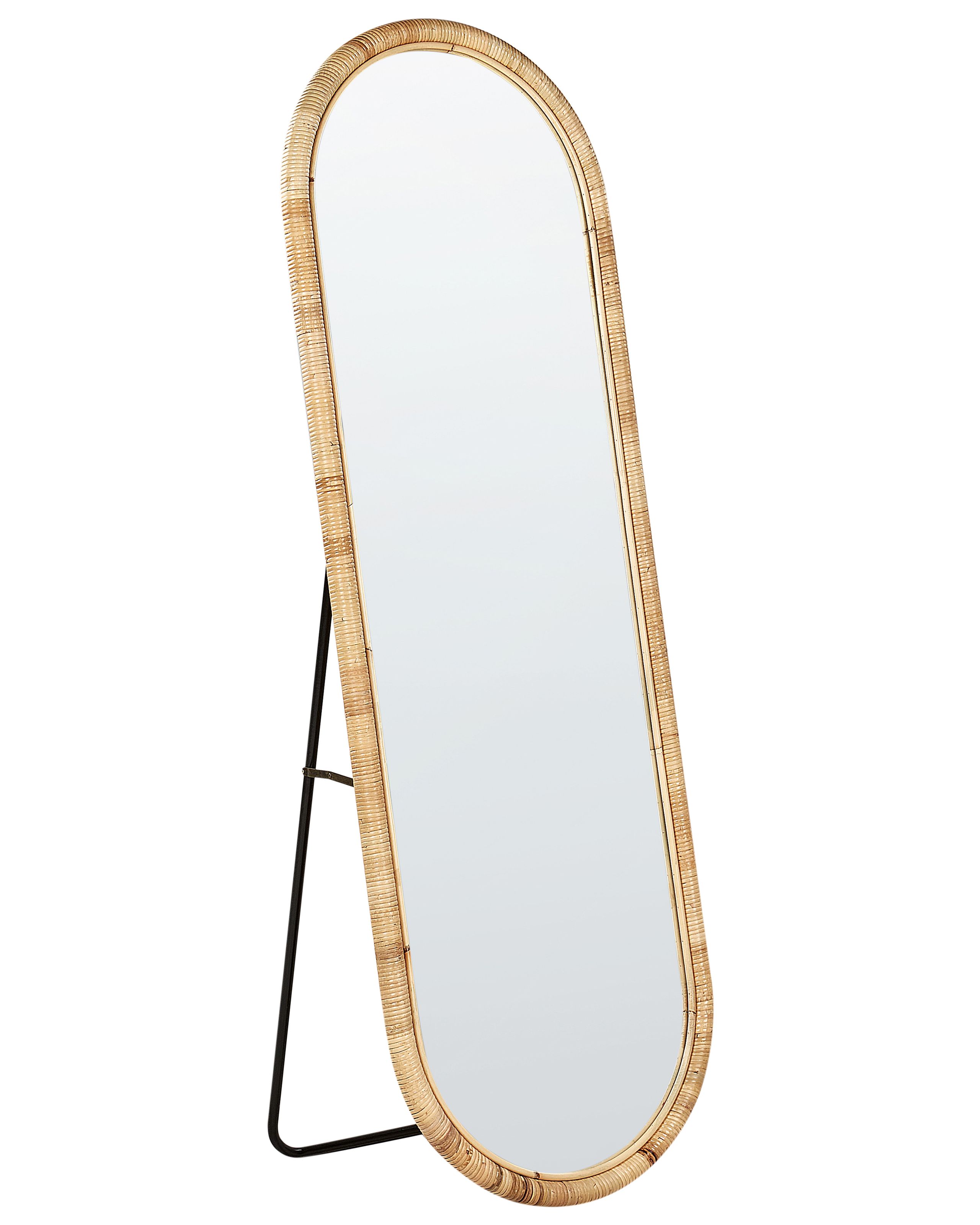 Standing Mirror MONTOT 150 cm Rattan Natural