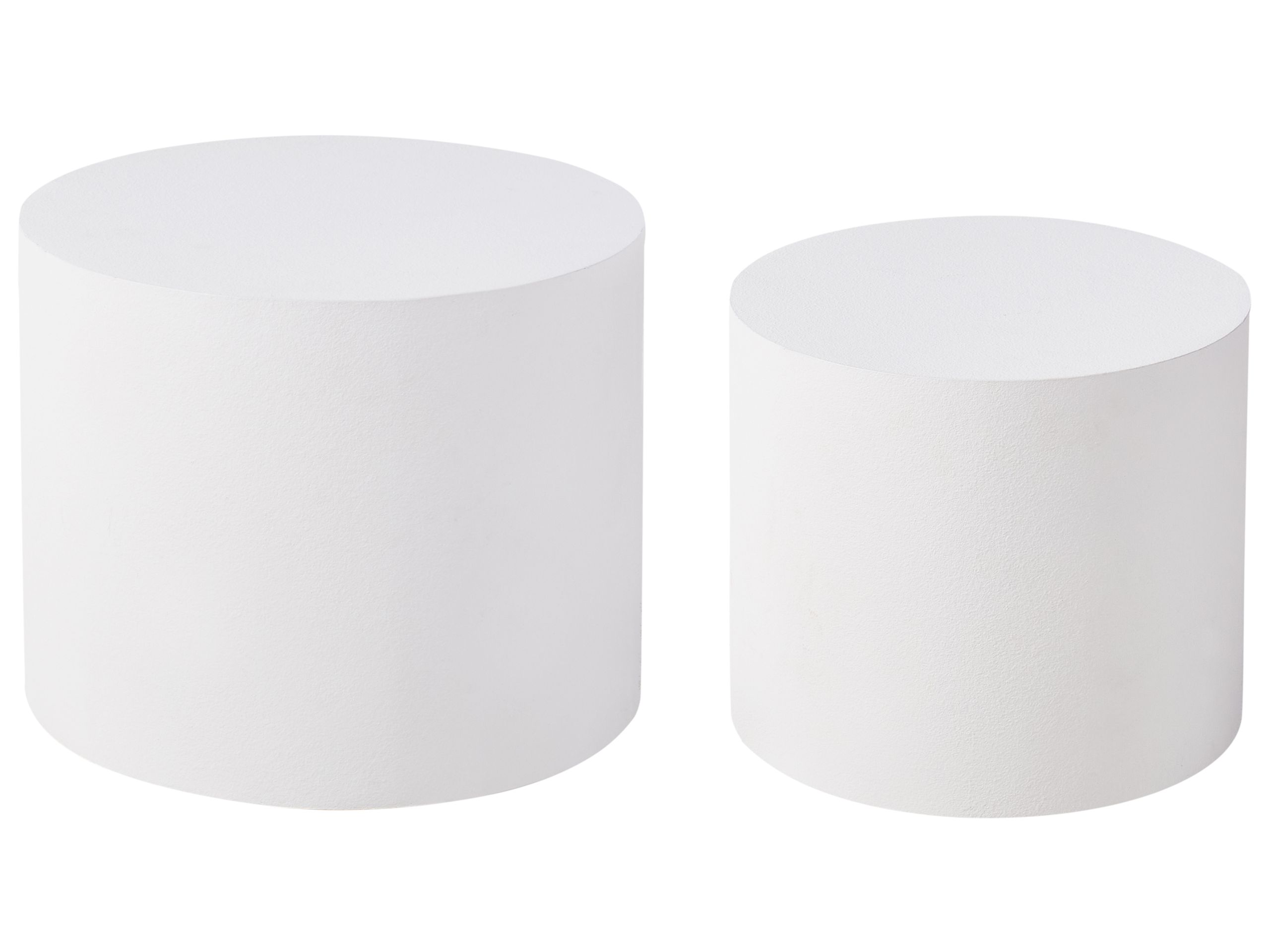 Set of 2 Coffee Tables White MANTI