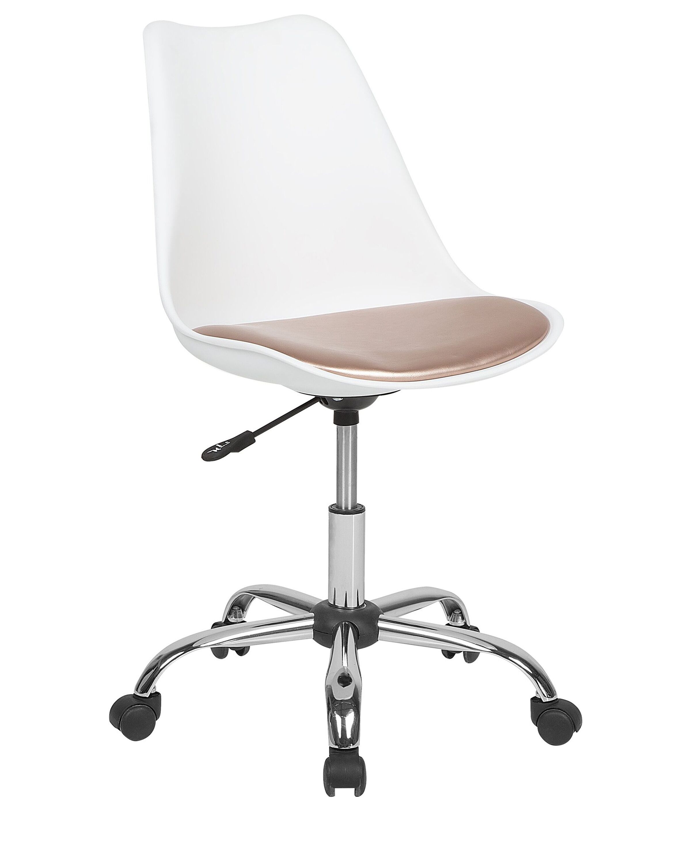 FENNMERE Faux Leather Office Desk Chair - White