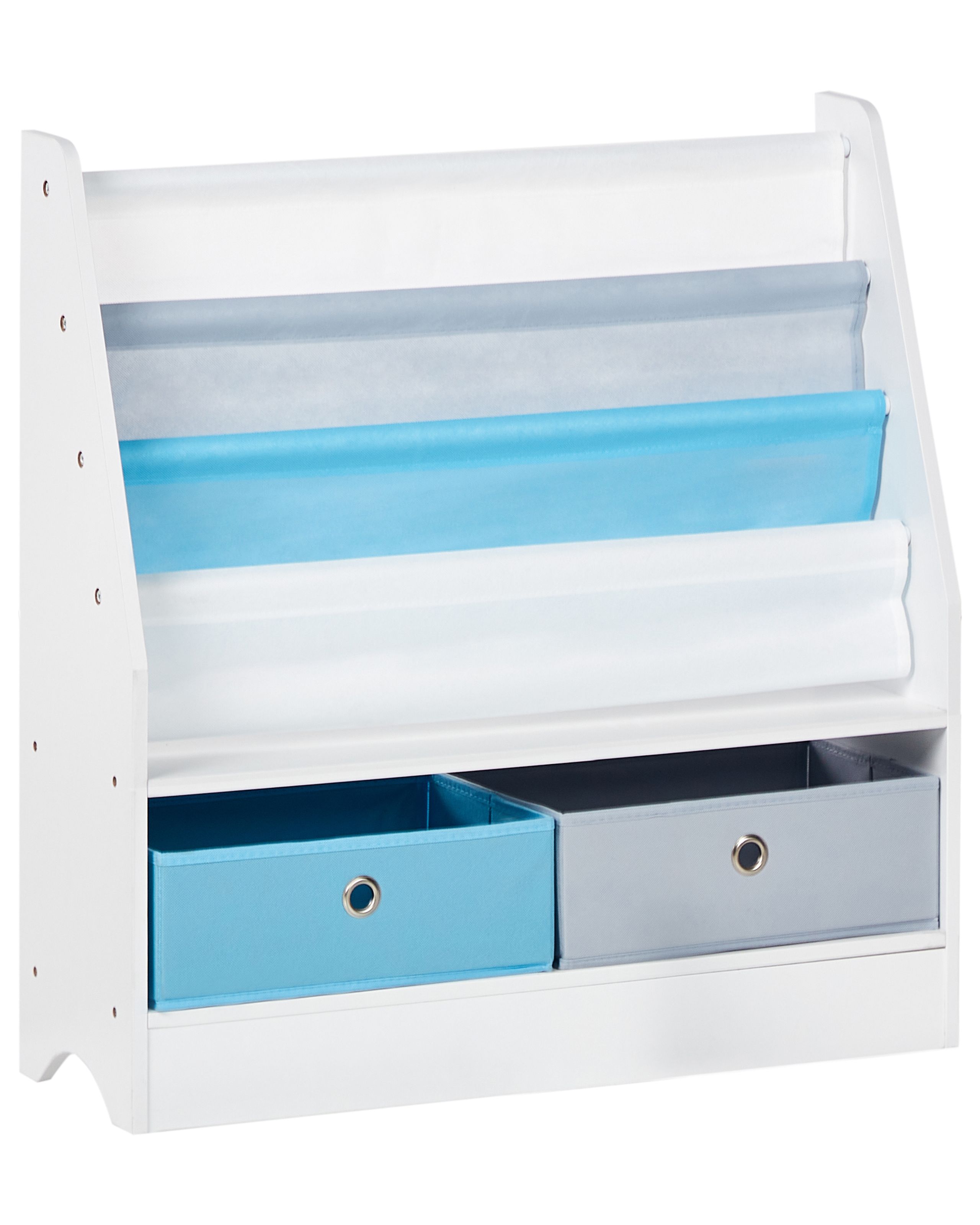 3 Tier Bookcase TUMBY 74 cm White