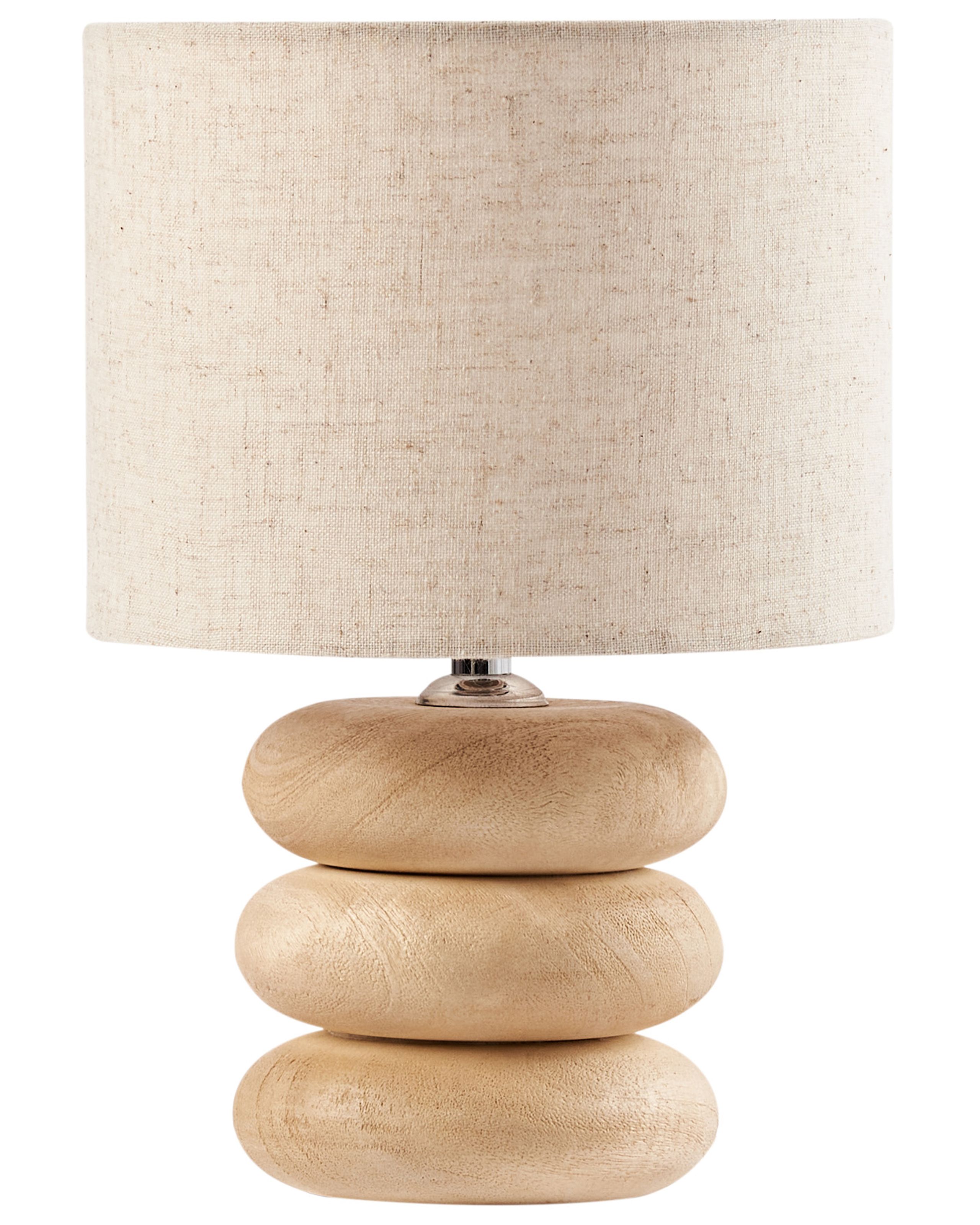 CANLEIGH Table Lamp Mango Wood Light 20 cm - Brown