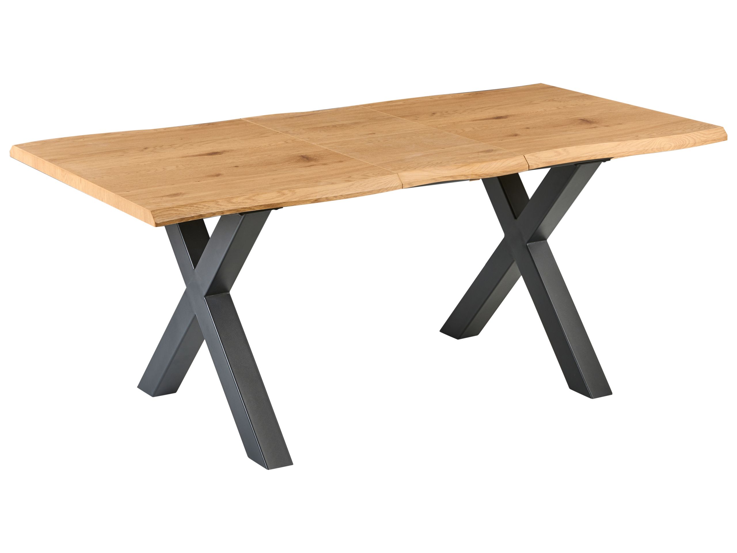NORWOODEN Extending Rectangular Dining Table - Brown