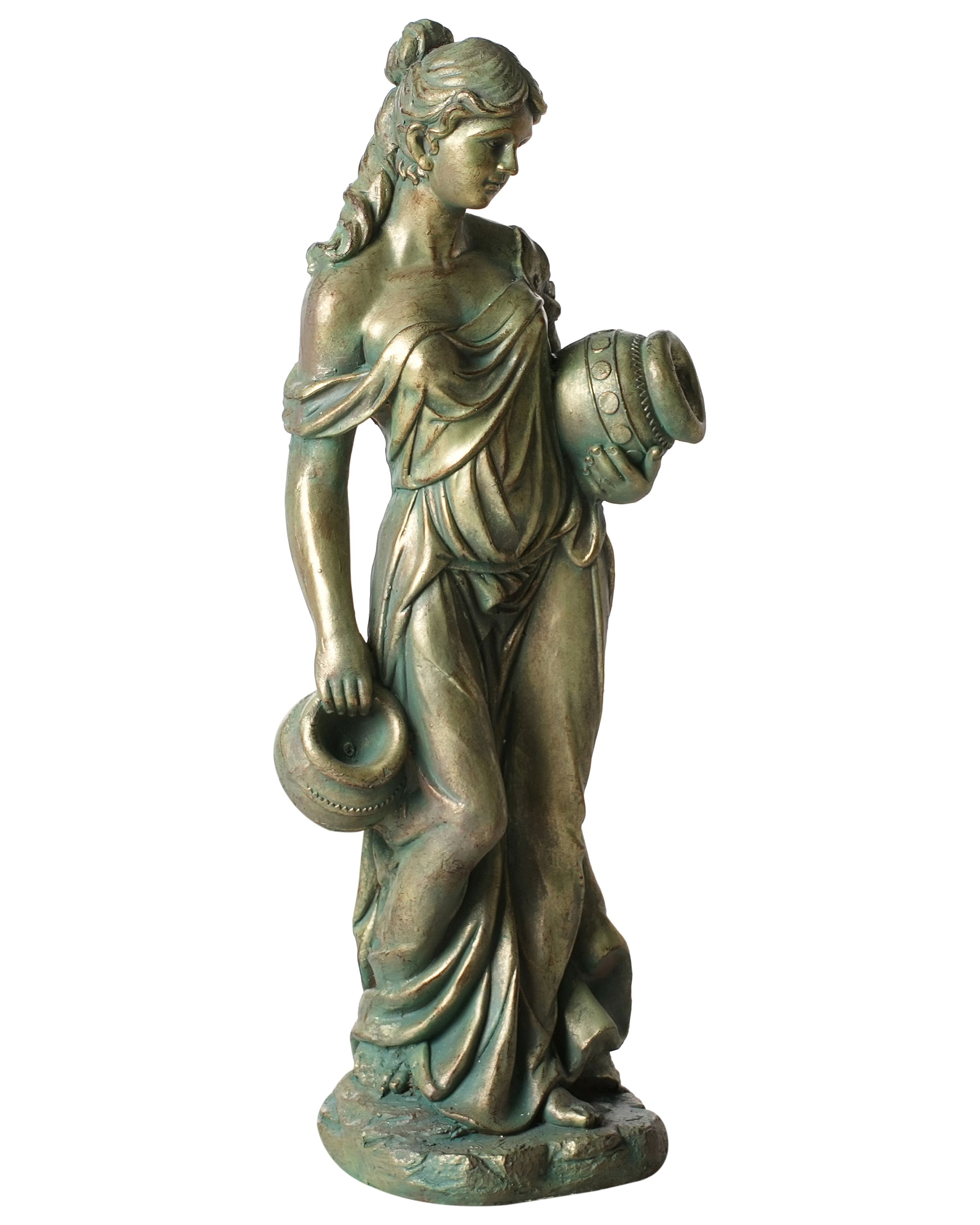REEDHAM Garden Woman Figurine - Green