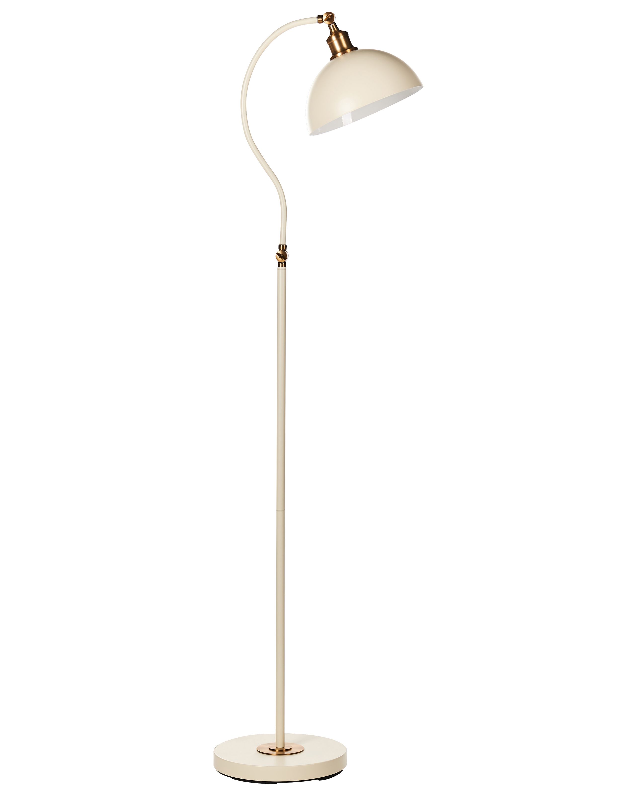 Floor Lamp LENNON Adjustable Metal Light Beige