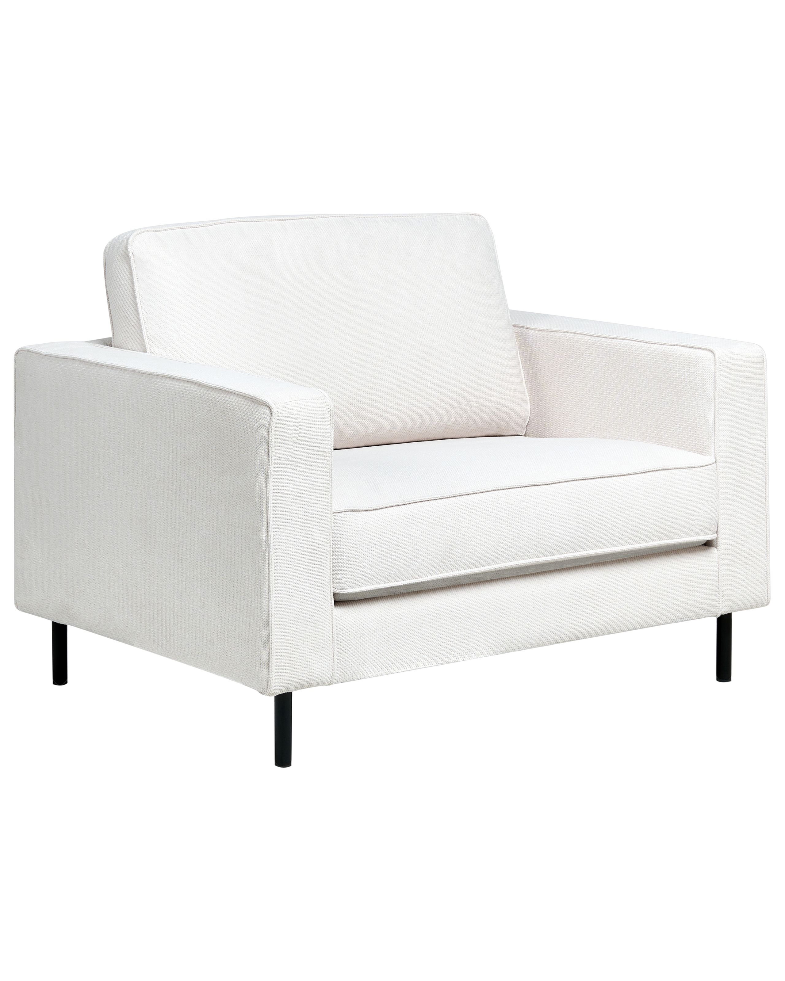 CLOVENDEN Fabric Armchair - White