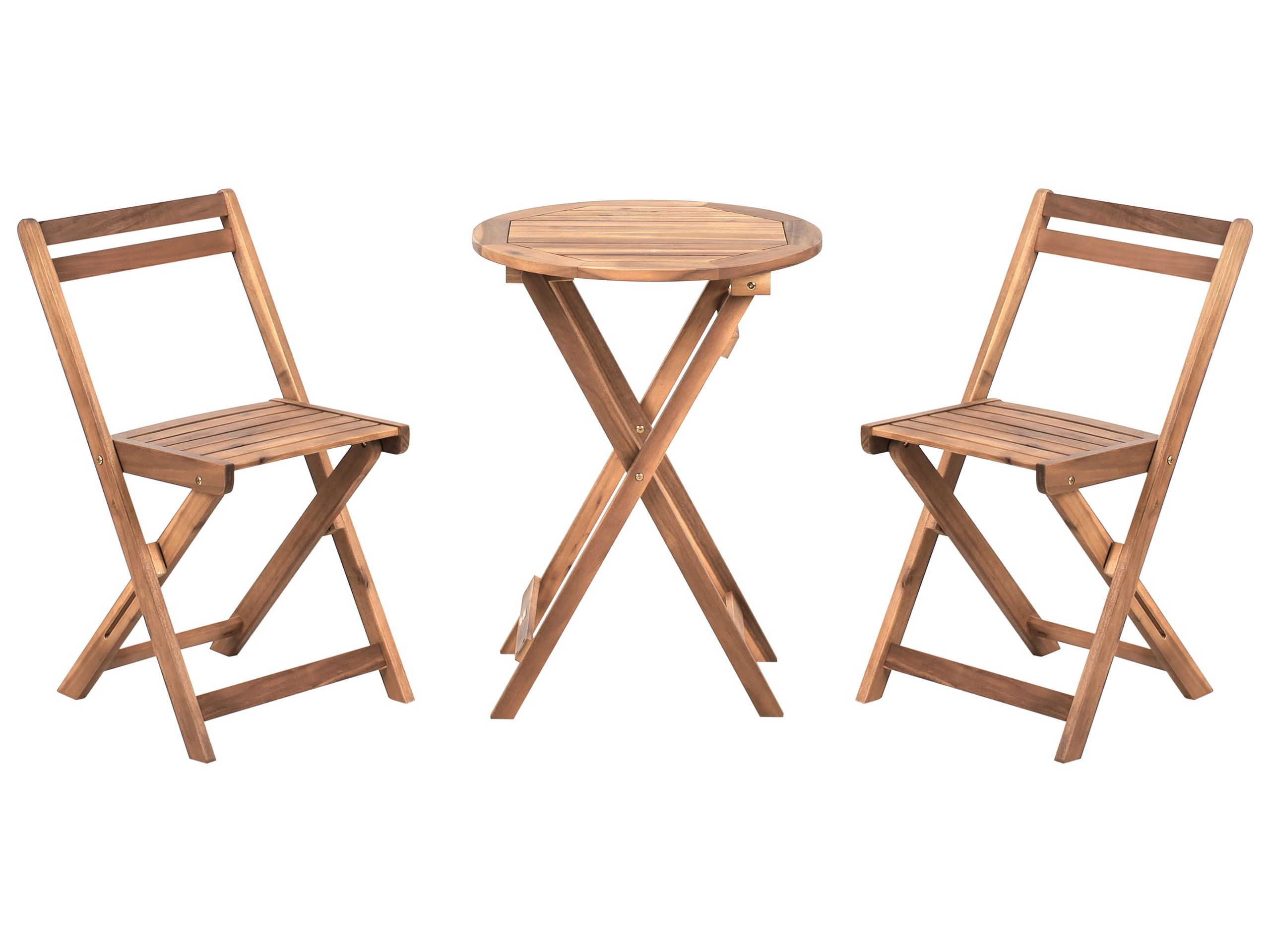 YONDERWELL Garden Bistro Set Folding - Brown