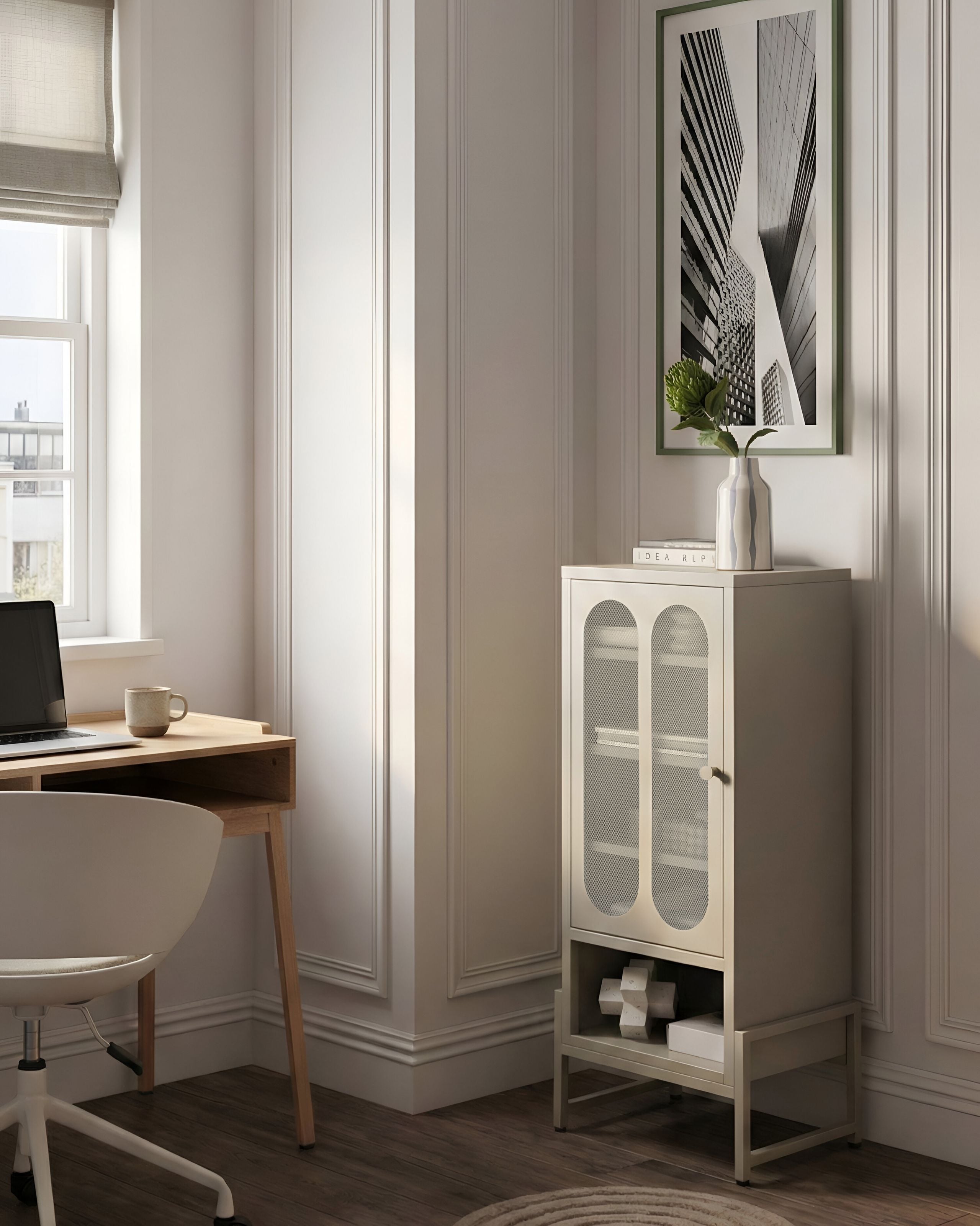 KAFARO Metal Sideboard - Beige