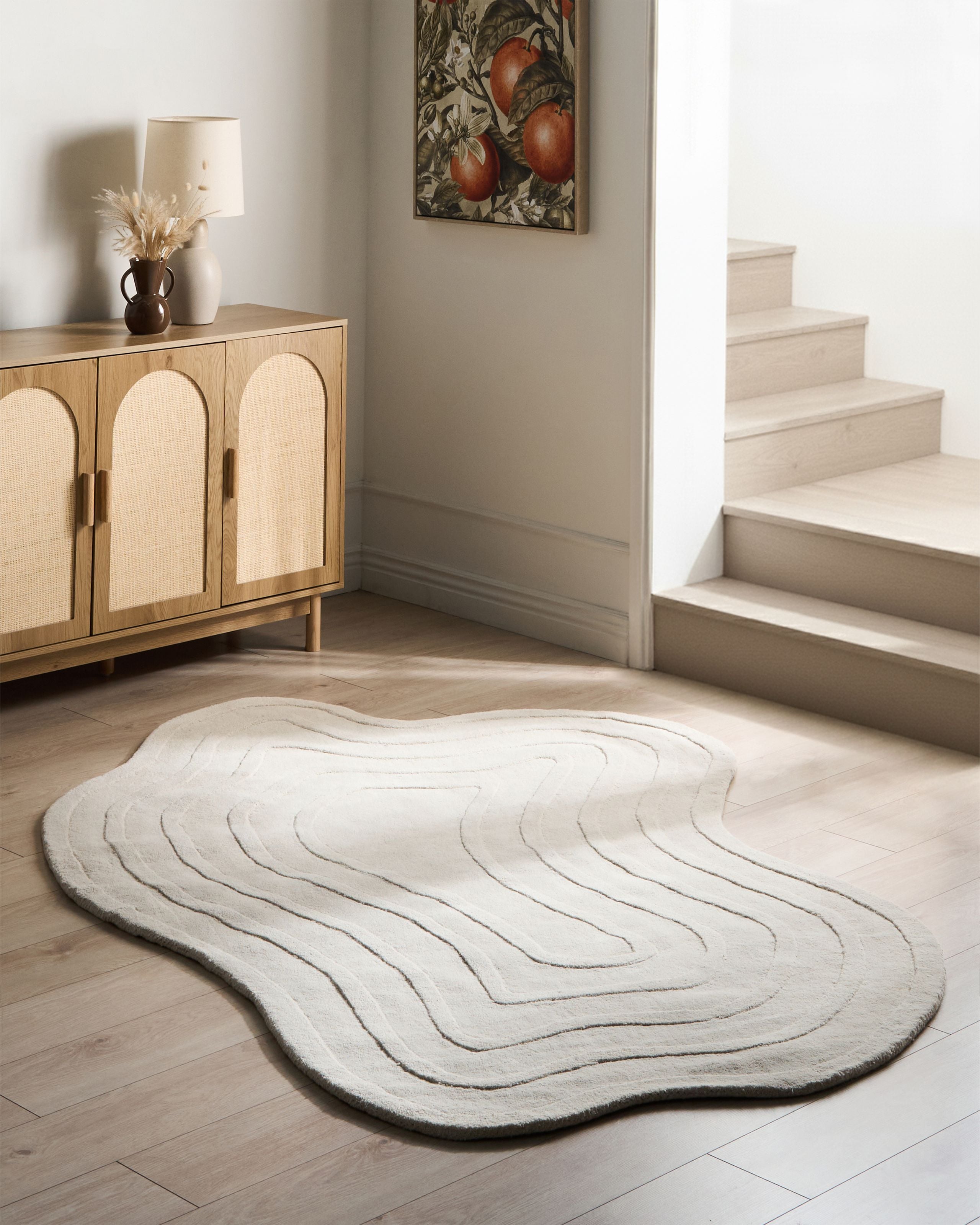 HUNTINGDALE Wool Rug- Beige
