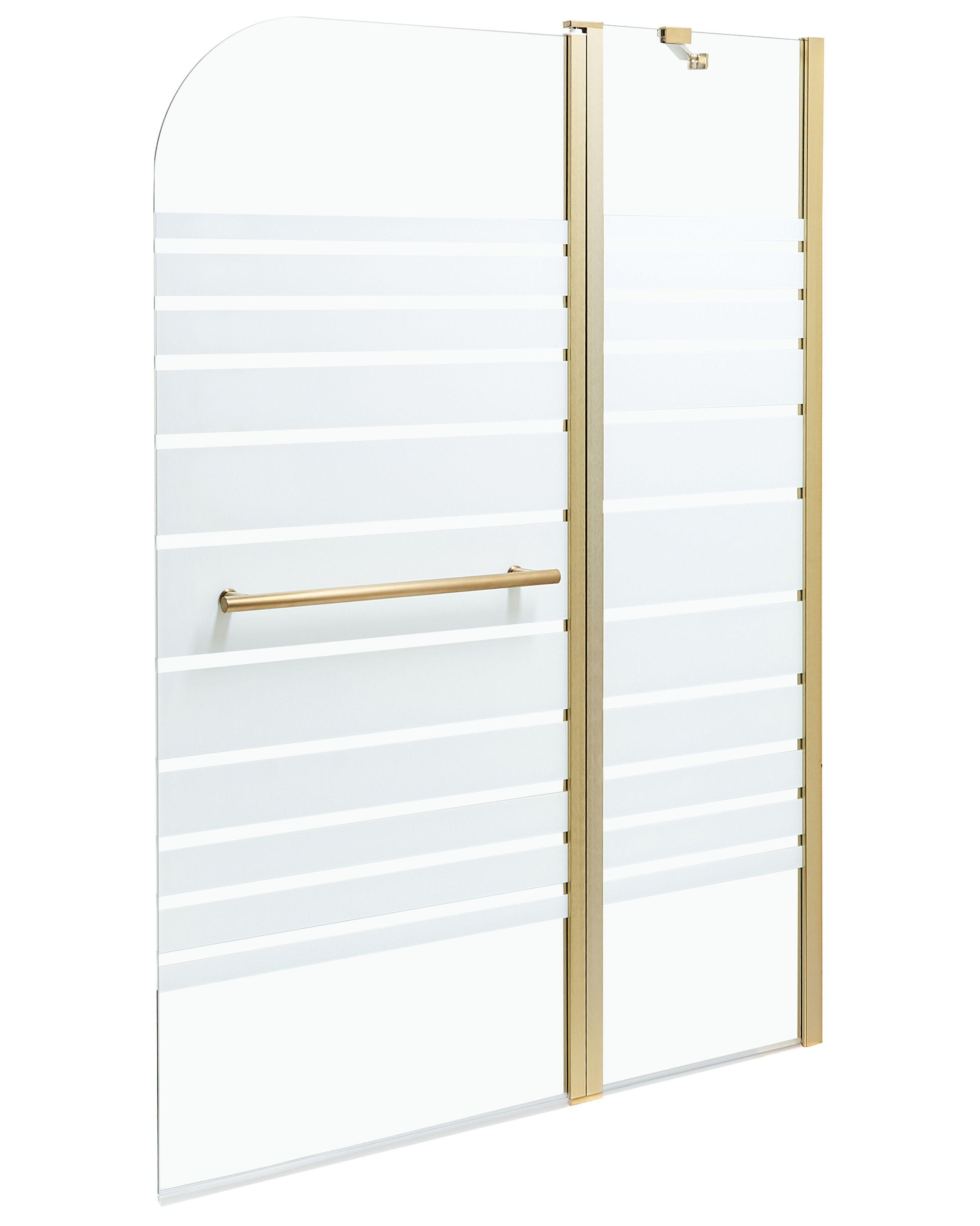 Shower Bath Screen TUAPI 140 x 100 cm Gold